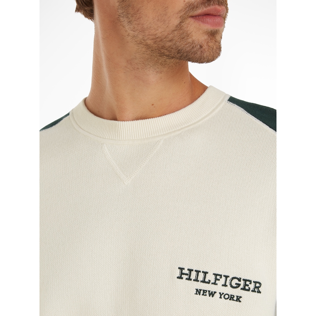 Tommy Hilfiger Rundhalspullover »MONOTYPE COLOURBLOCK CREW NECK«