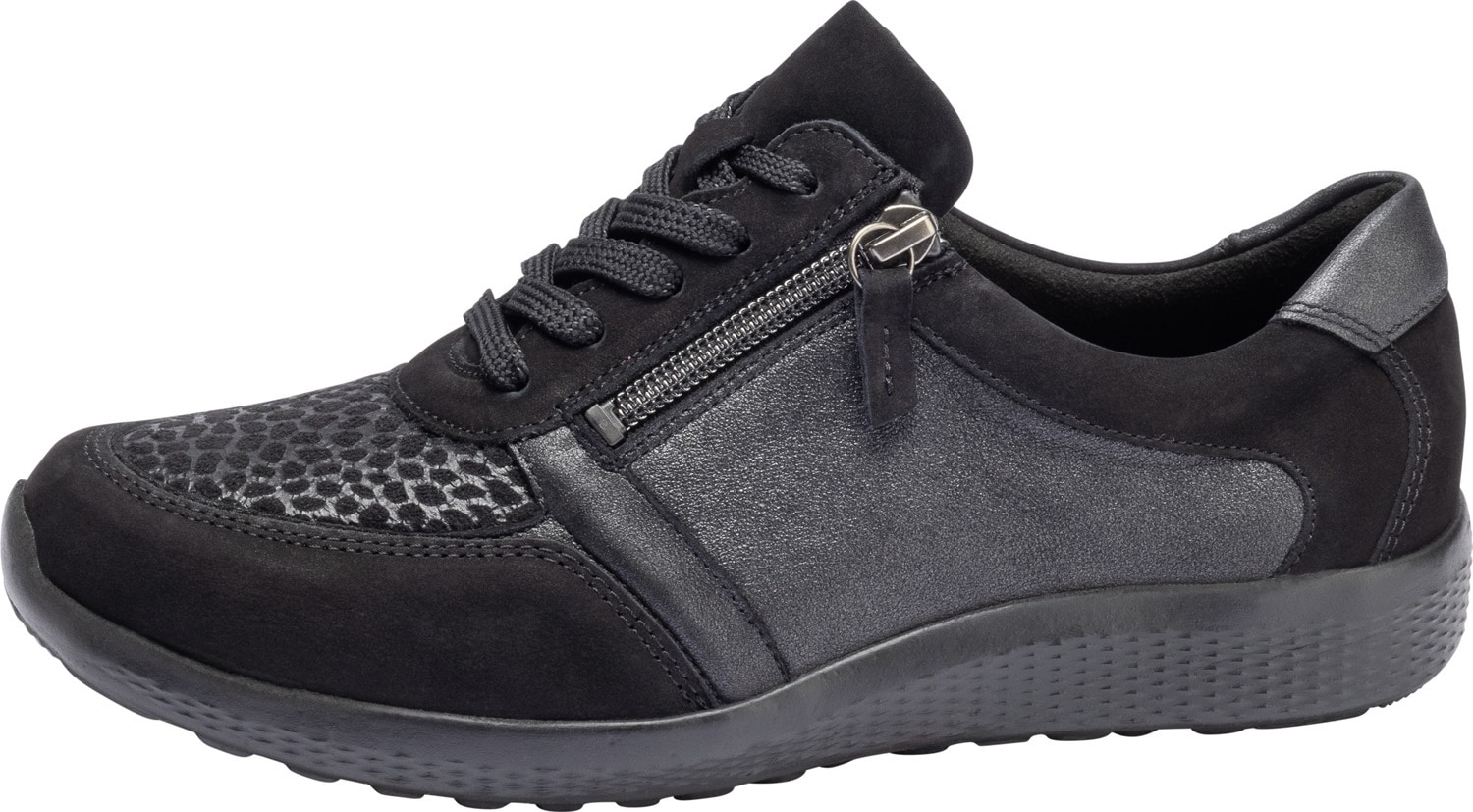 Waldläufer Schnürschuh "M-Ira-Soft" in M-Weite = extra weit, Freizeitschuh, Halbschuh, Schnürschuh