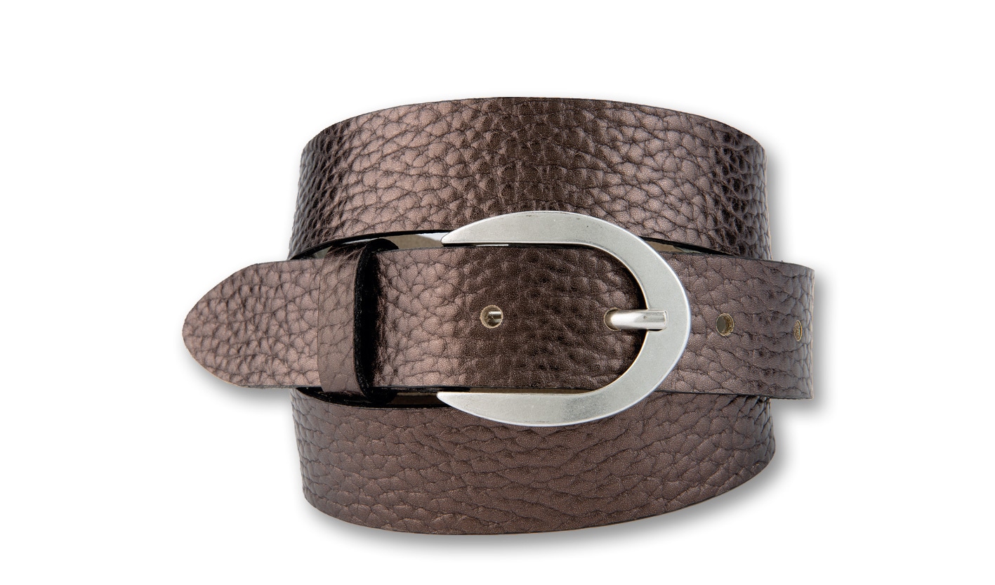 BERND GÖTZ Ledergürtel "Ledergürtel mit silberner Schließe" günstig online kaufen