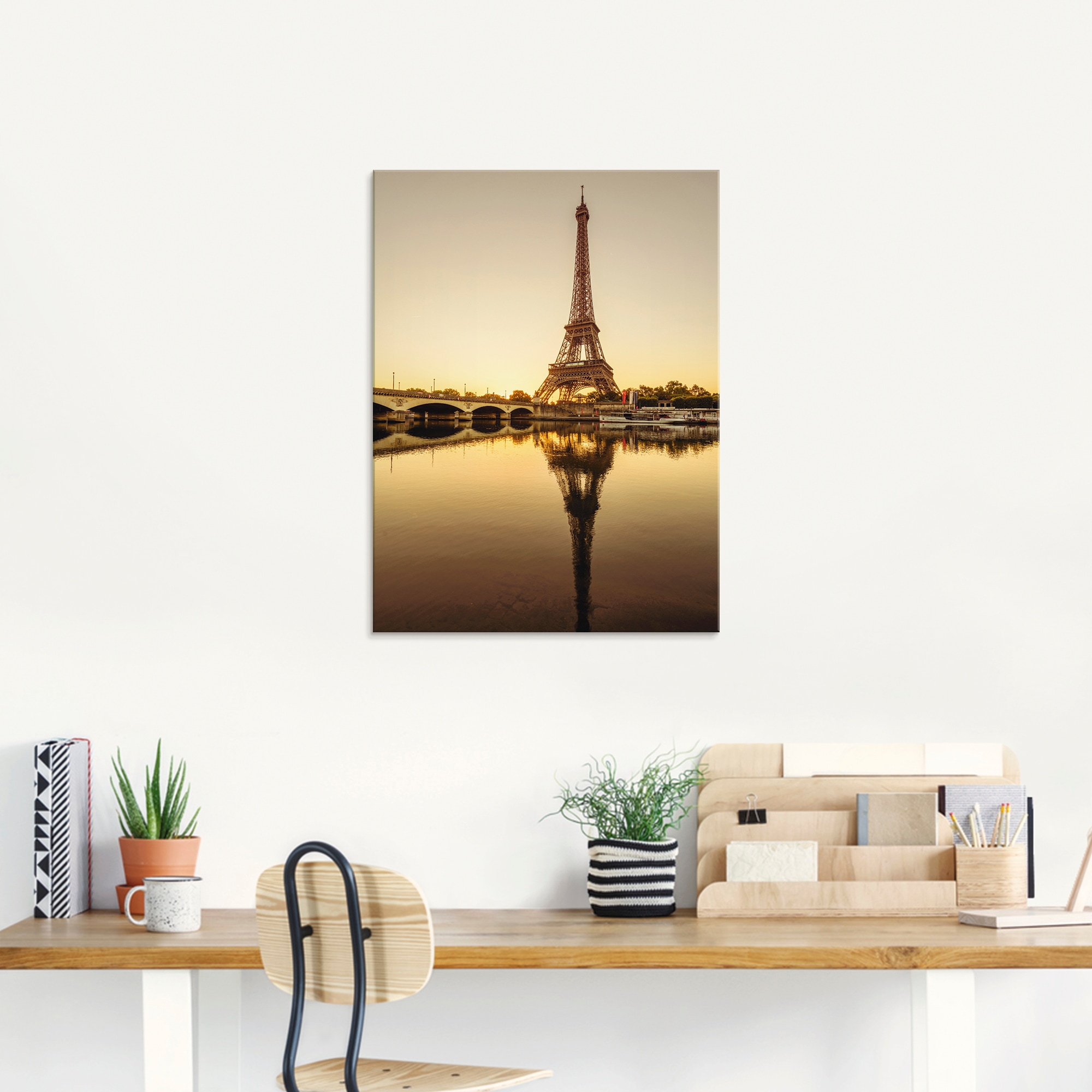 Artland Glasbild »Paris Eiffelturm V«, Gebäude, (1 St.), in verschiedenen Größen