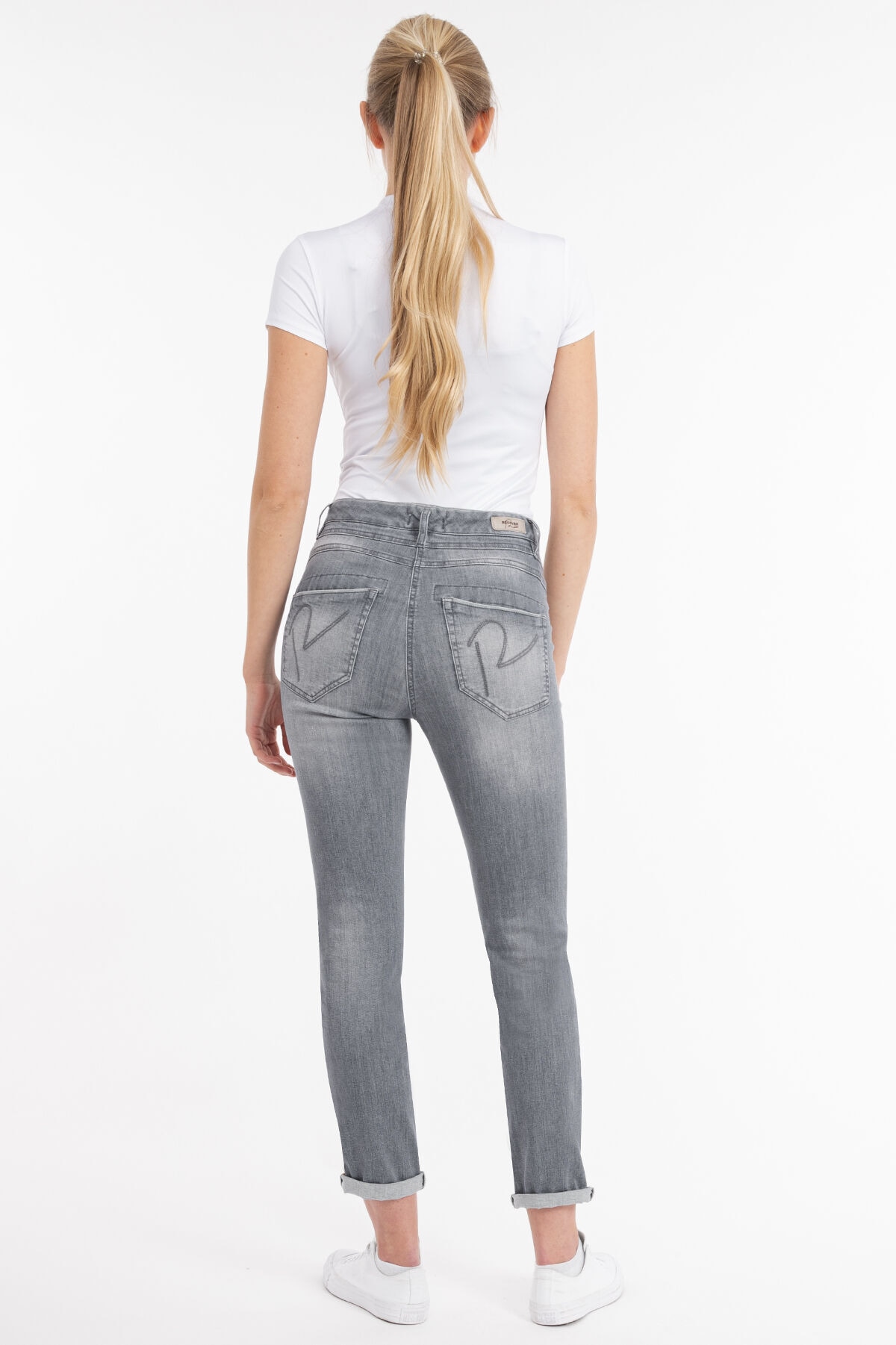 Recover Pants Slim-fit-Jeans »Luna«, mit Stickerei auf den Gesäßtaschen