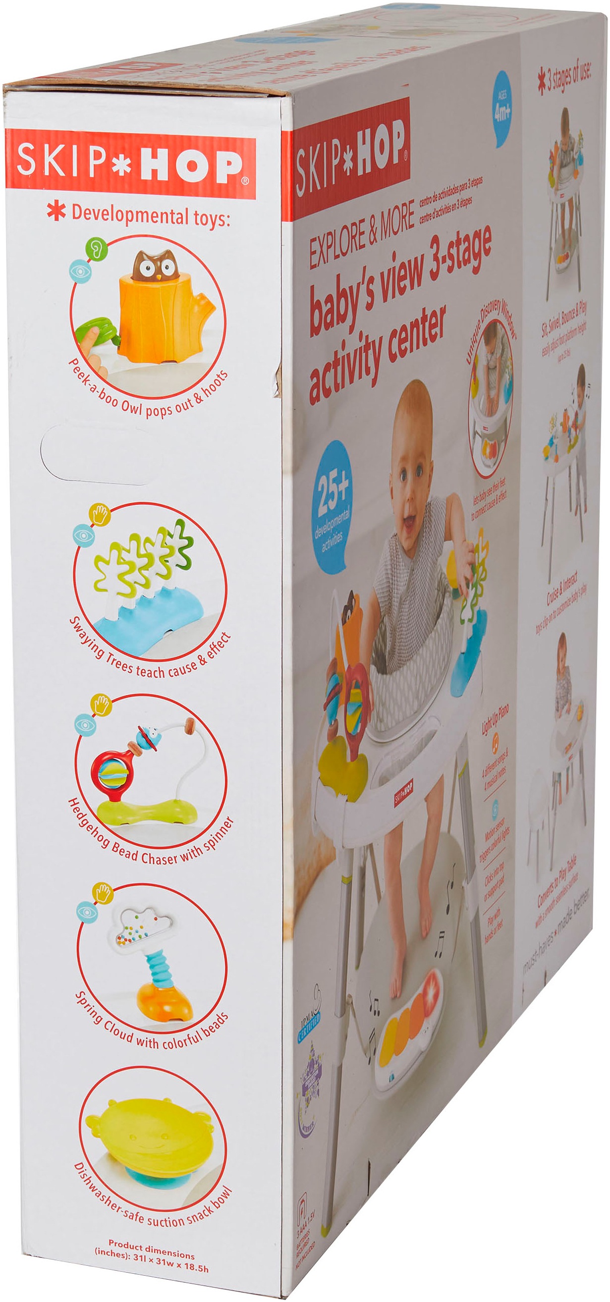 Skip Hop Spieltisch »Explore & More 3-in-1 Spielcenter«, inklusive Stuhl