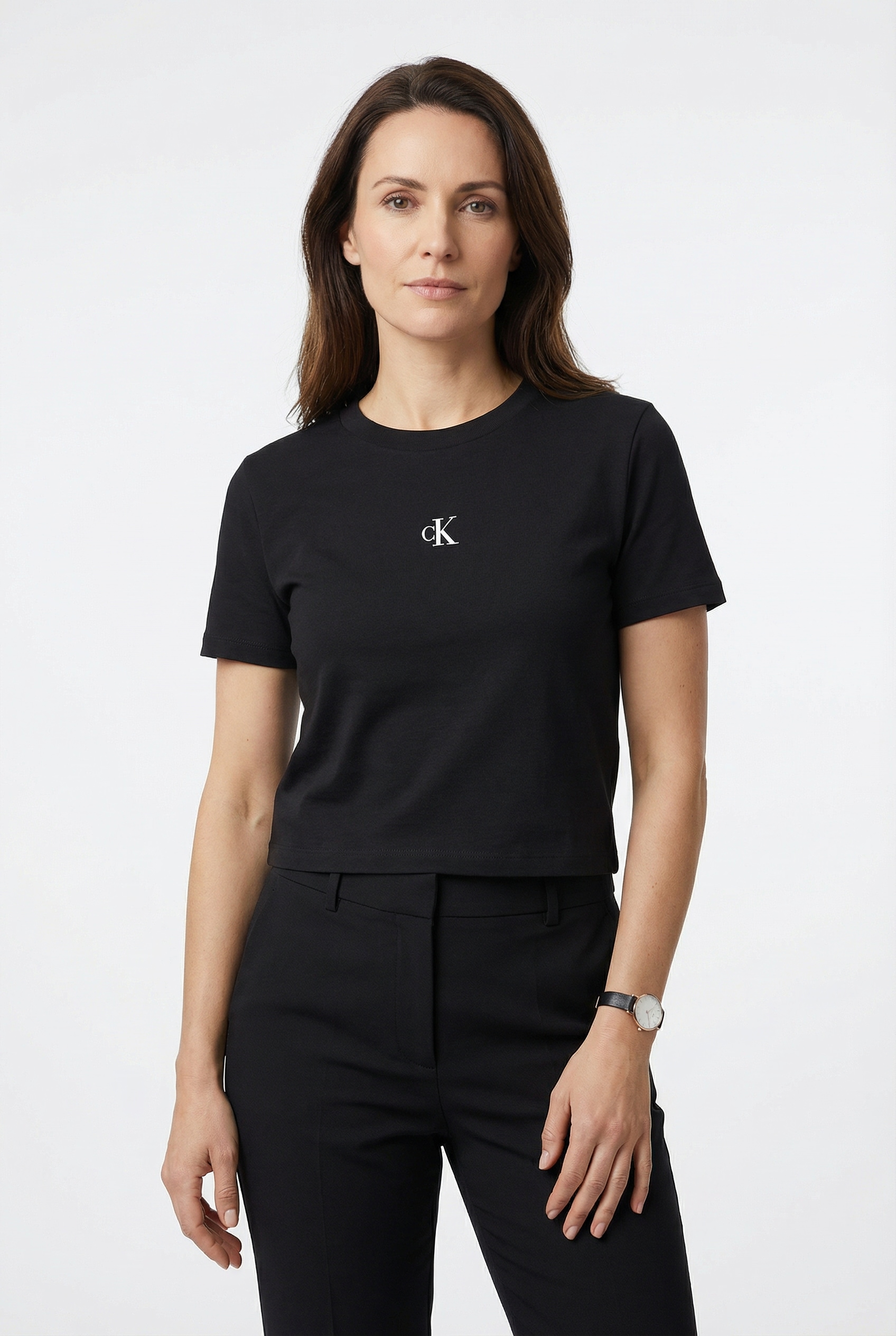 Calvin Klein Jeans T-Shirt "LOGO CROPPED TEE" Boxy fit mit Rundhalsausschni günstig online kaufen