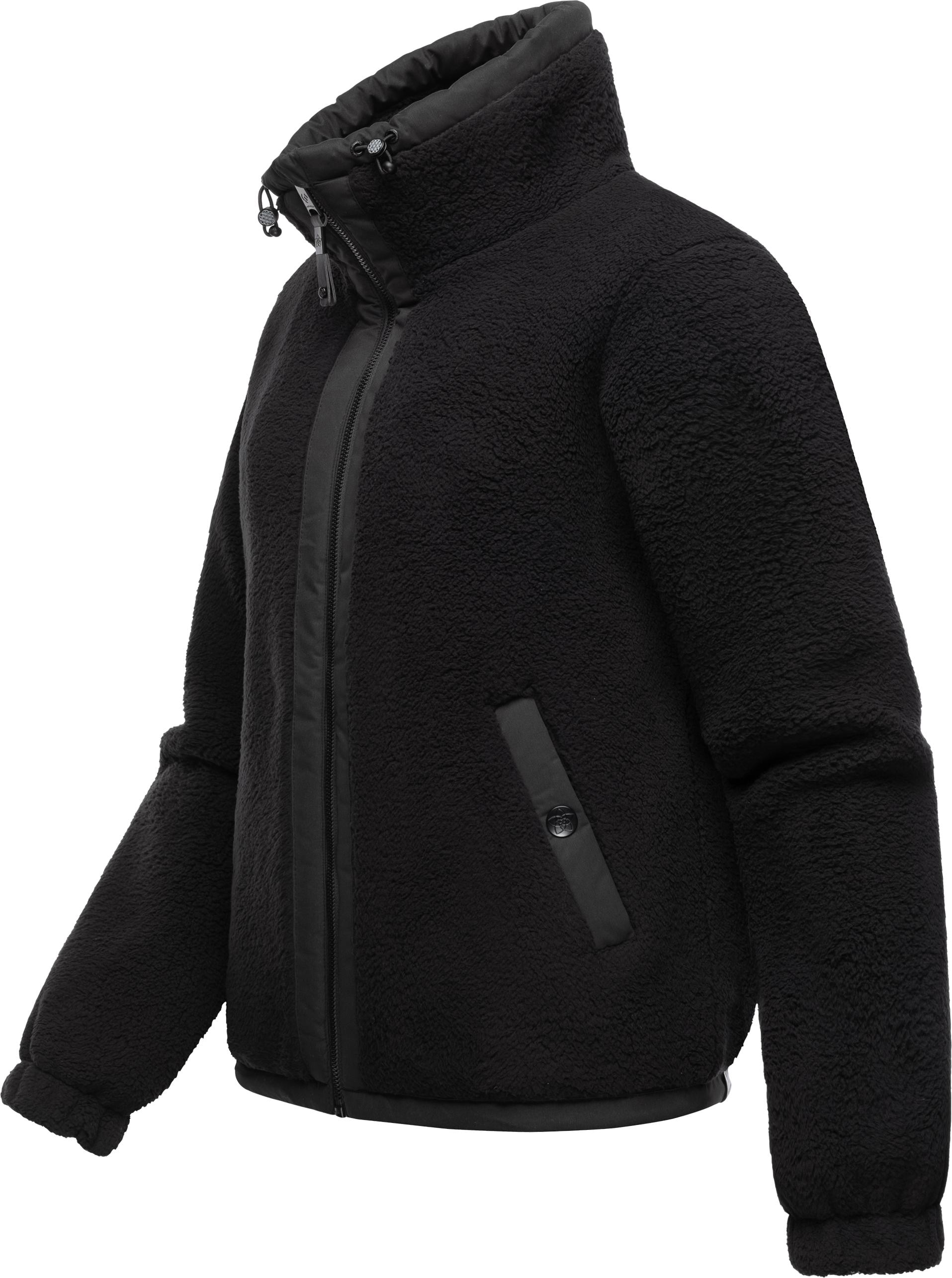 Ragwear Sweatjacke »Nordicka«, Sportliche Kapuzenjacke mit Kunstleder-Elementen