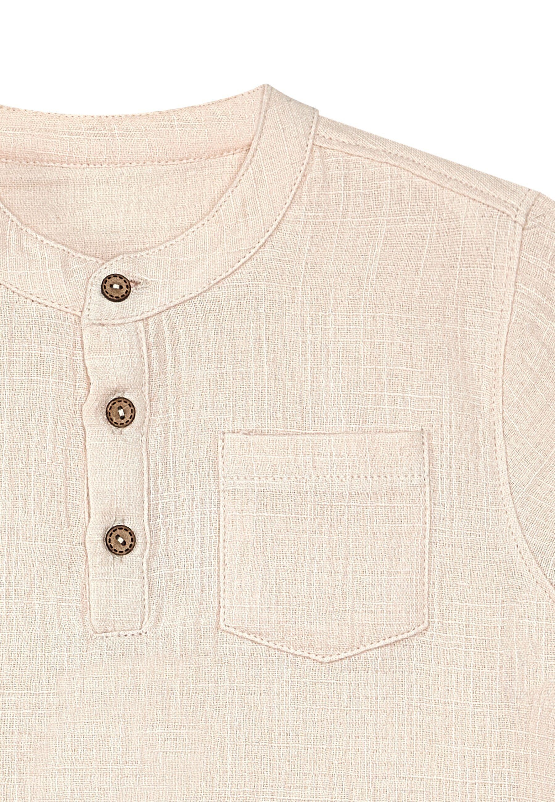 Denokids Hausanzug »Handsome Muslin«, (2 tlg.), mit Mandarin-Kragen