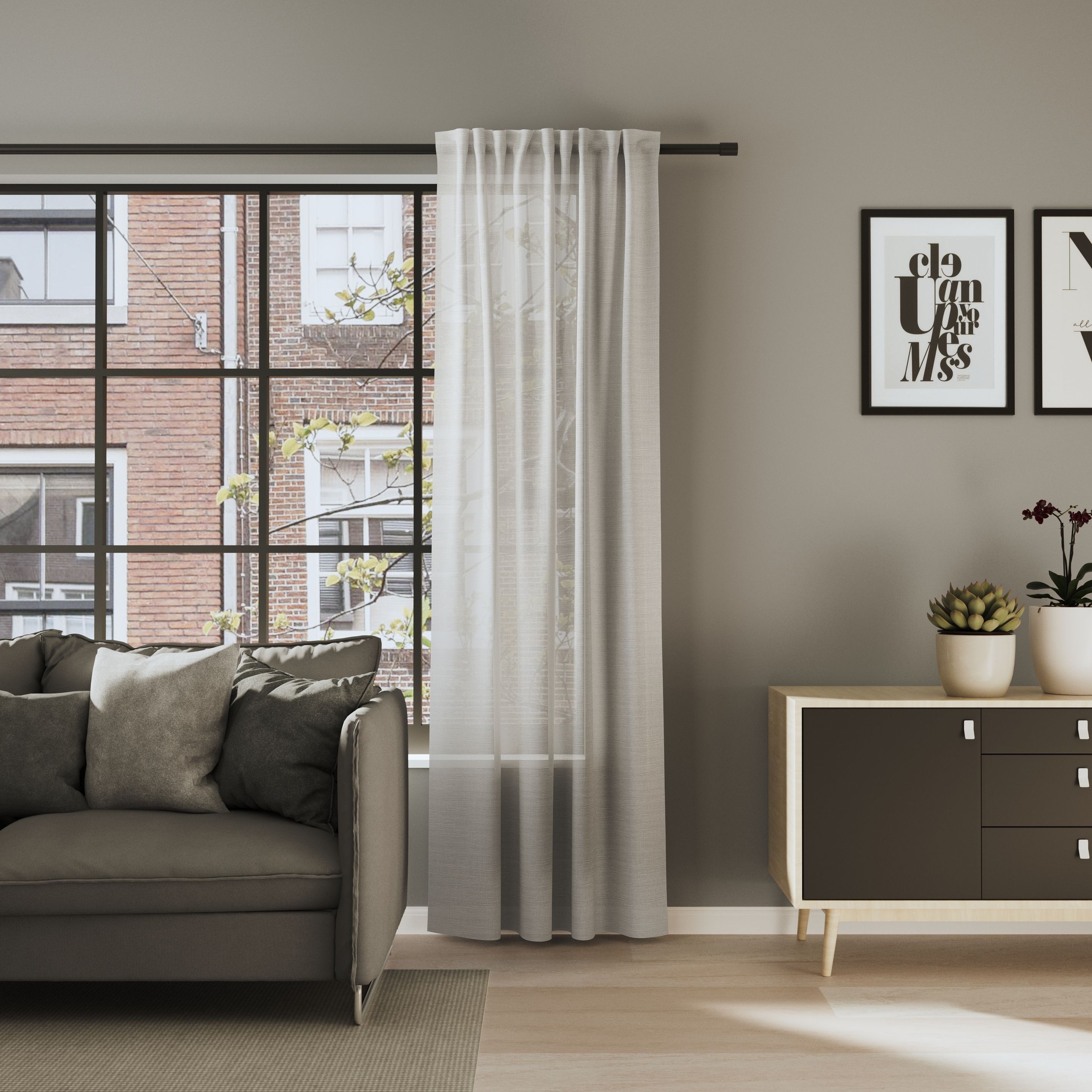 Neutex for you Vorhang "ALLEY-ECO" Multifunktionsband 1 Stk. tlg. Halbtrans günstig online kaufen