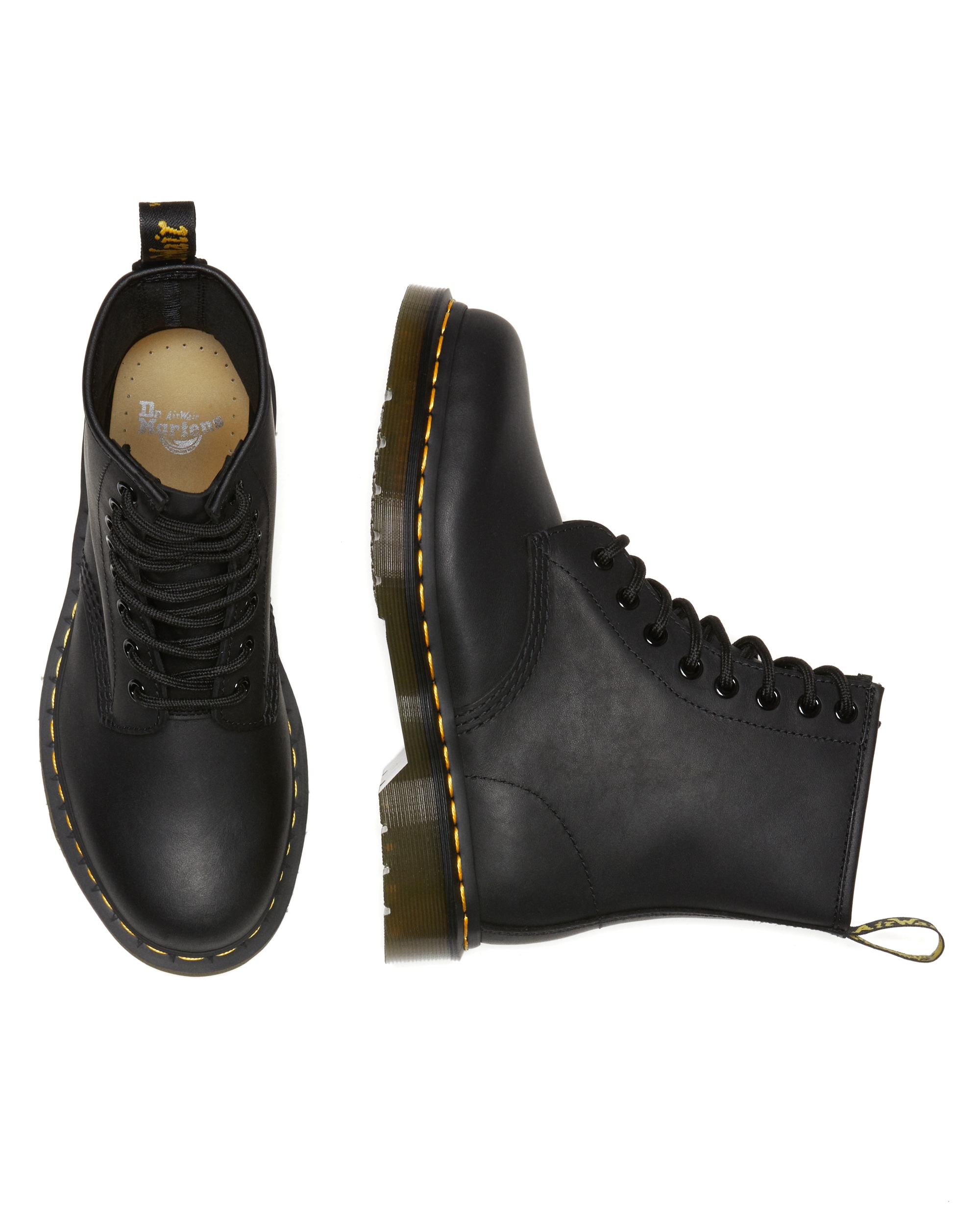 DR. MARTENS Schnürboots »1460«  Blockabsatz, Schnürstiefelette mit typischer Rahmennaht