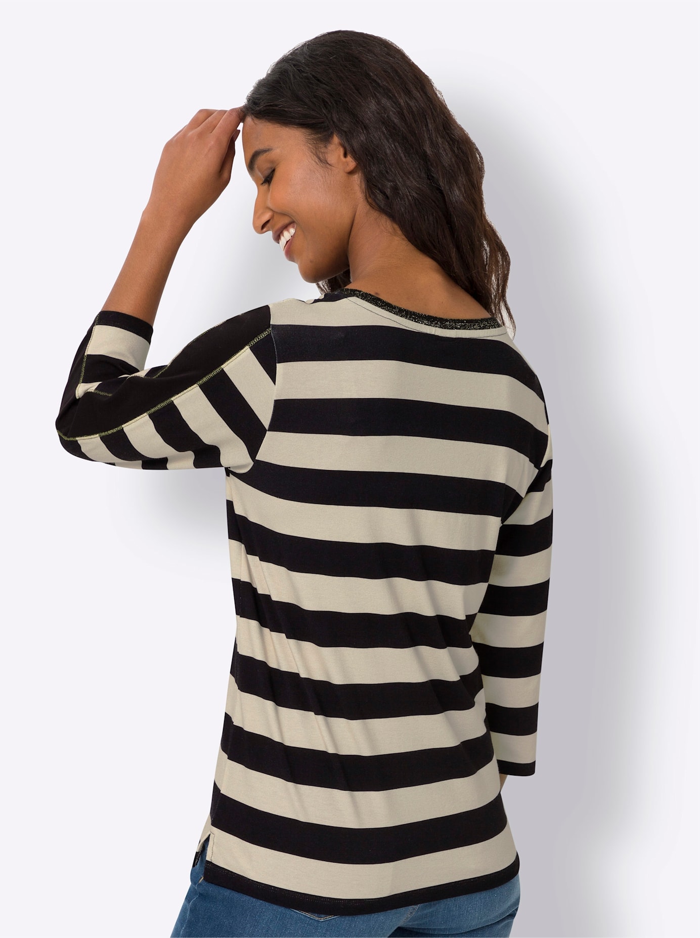 heine 3/4-Arm-Shirt »Druck-Shirt«, (1 tlg.)