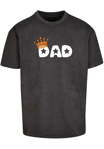 T-Shirt »Merchcode Herren Fathers Day - King Dad Heavy Oversize Tee«, (1 tlg.)