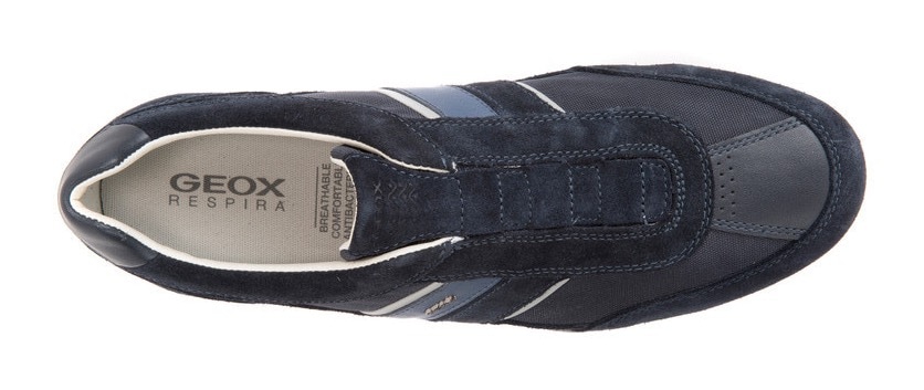 Geox Sneaker »U WELLS A«, mit Streifen an der Seite, Freizeitschuh, Halbschuh, Schnürschuh