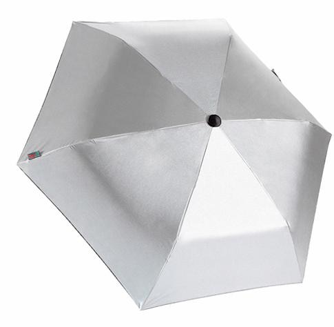 EuroSCHIRM® Taschenregenschirm »light trek® ultra, silber«, besonders leicht, kompakte Größe und mit UV-Schutz 50+