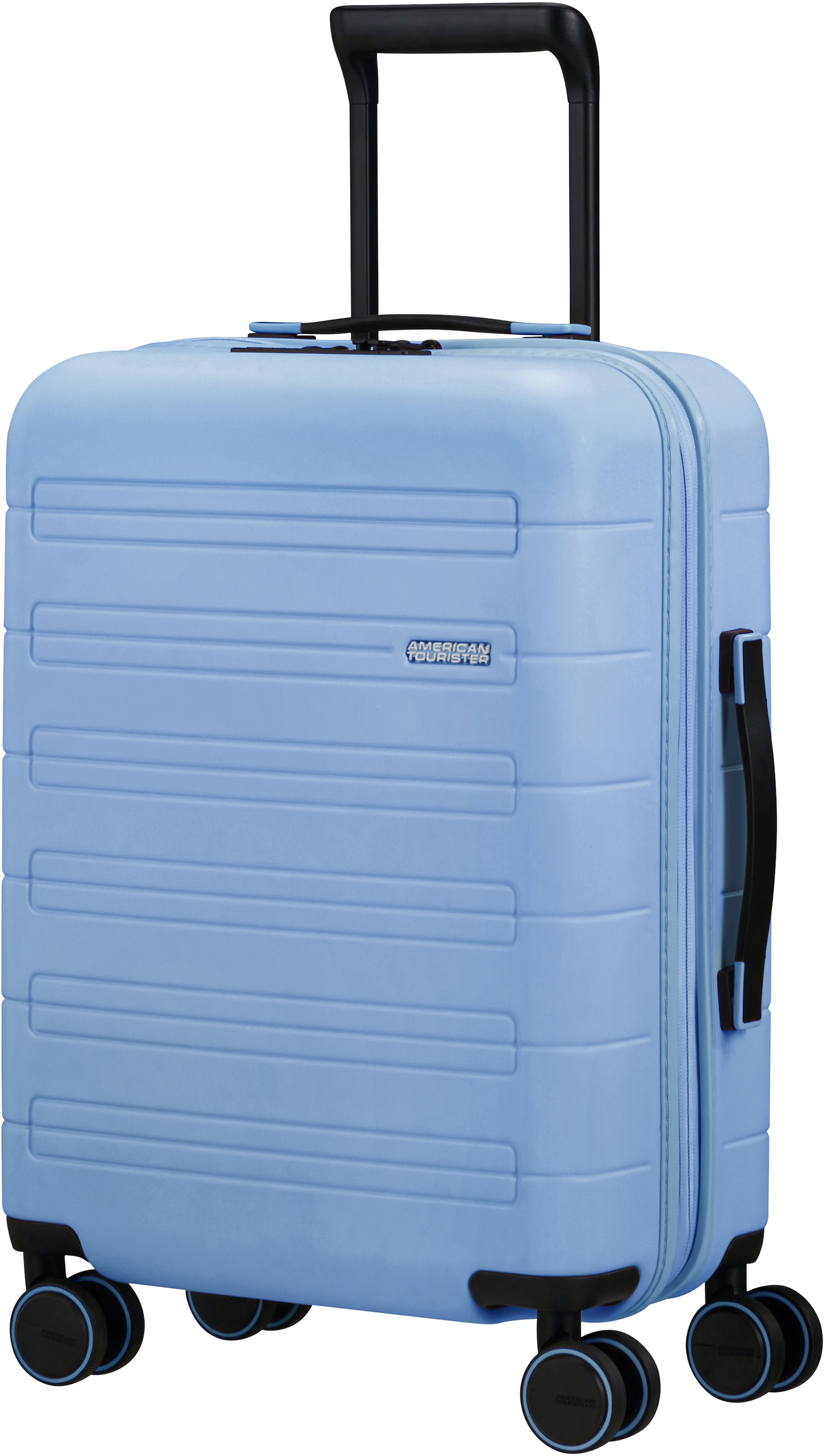 American Tourister Hartschalen-Trolley "NOVASTREAM, 55 cm", 4 St. Rollen, Handgepäck Trolley TSA-Zahlenschloss Volumener