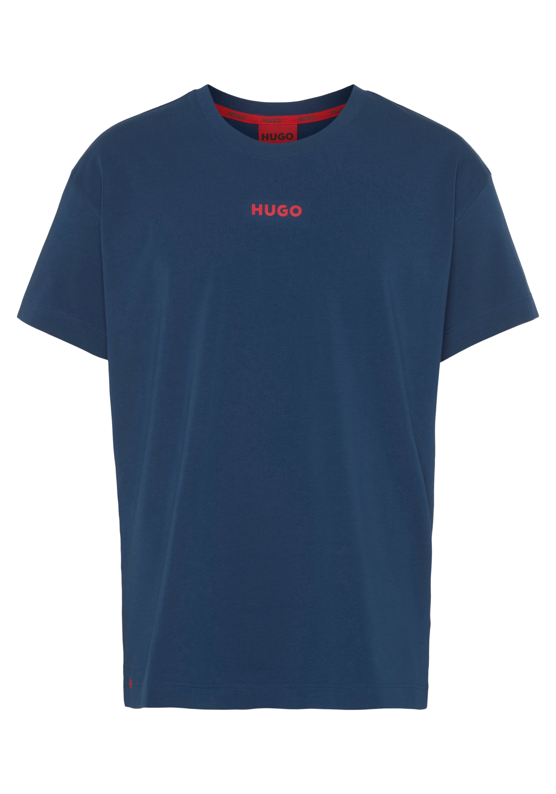 HUGO T-Shirt »Linked kaufen BAUR T-Shirt«, für HUGO Logoschriftzug mit 