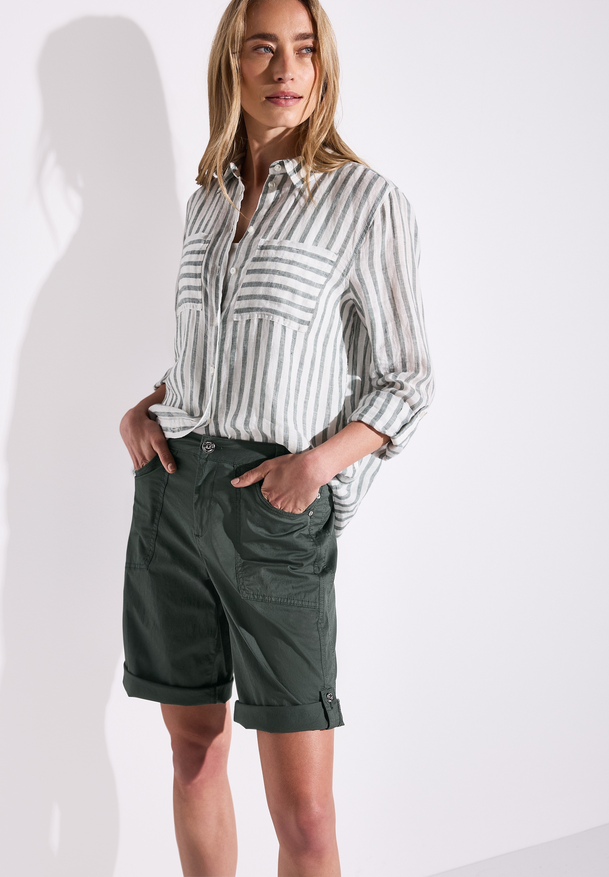 STREET ONE Bermudas »Style Yulius«, mit Turn-Up
