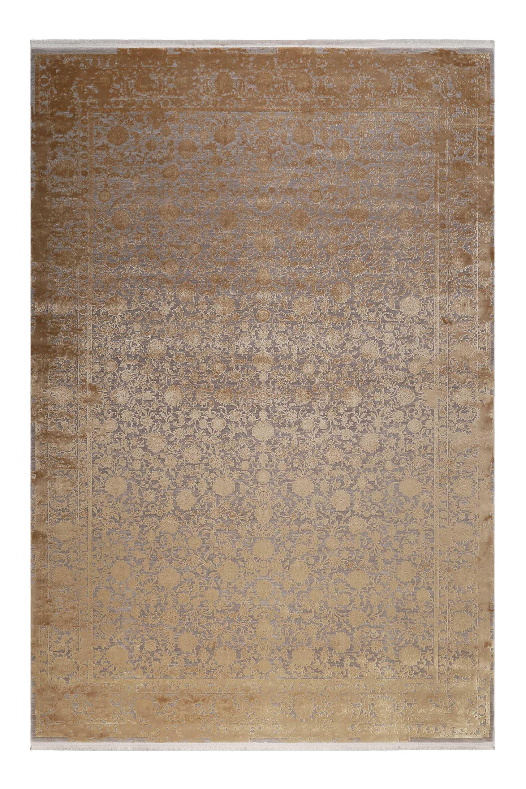Teppich ESPRIT "Florida", gold, B:160cm H:7mm L:230cm, Viskose, Teppiche, Teppich, Kurzflorteppich, gewebt, Vintage, retro, edel, orientalisch