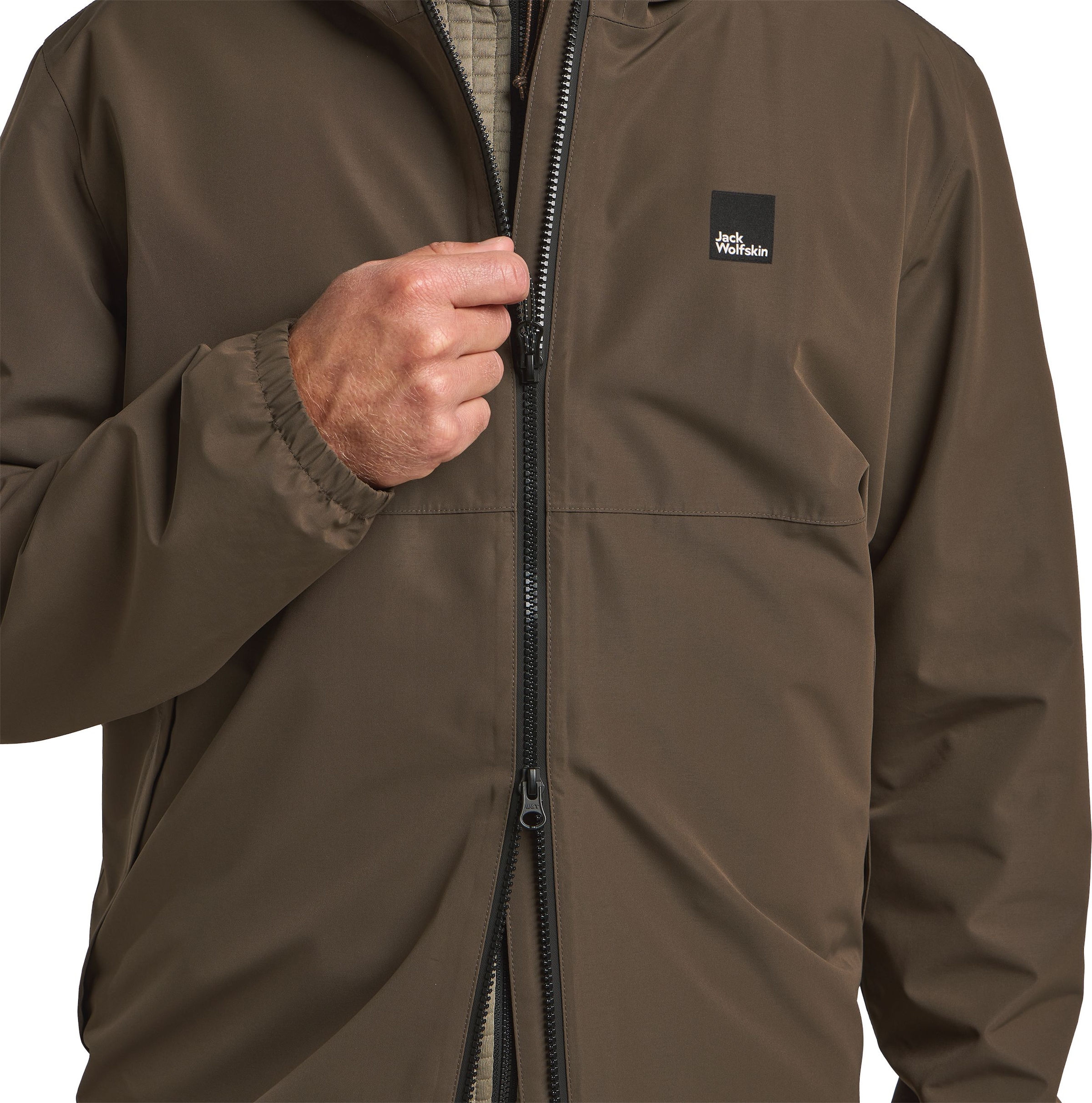 Jack Wolfskin Funktionsjacke »TERRAVIEW 2L JKT M«, mit Kapuze