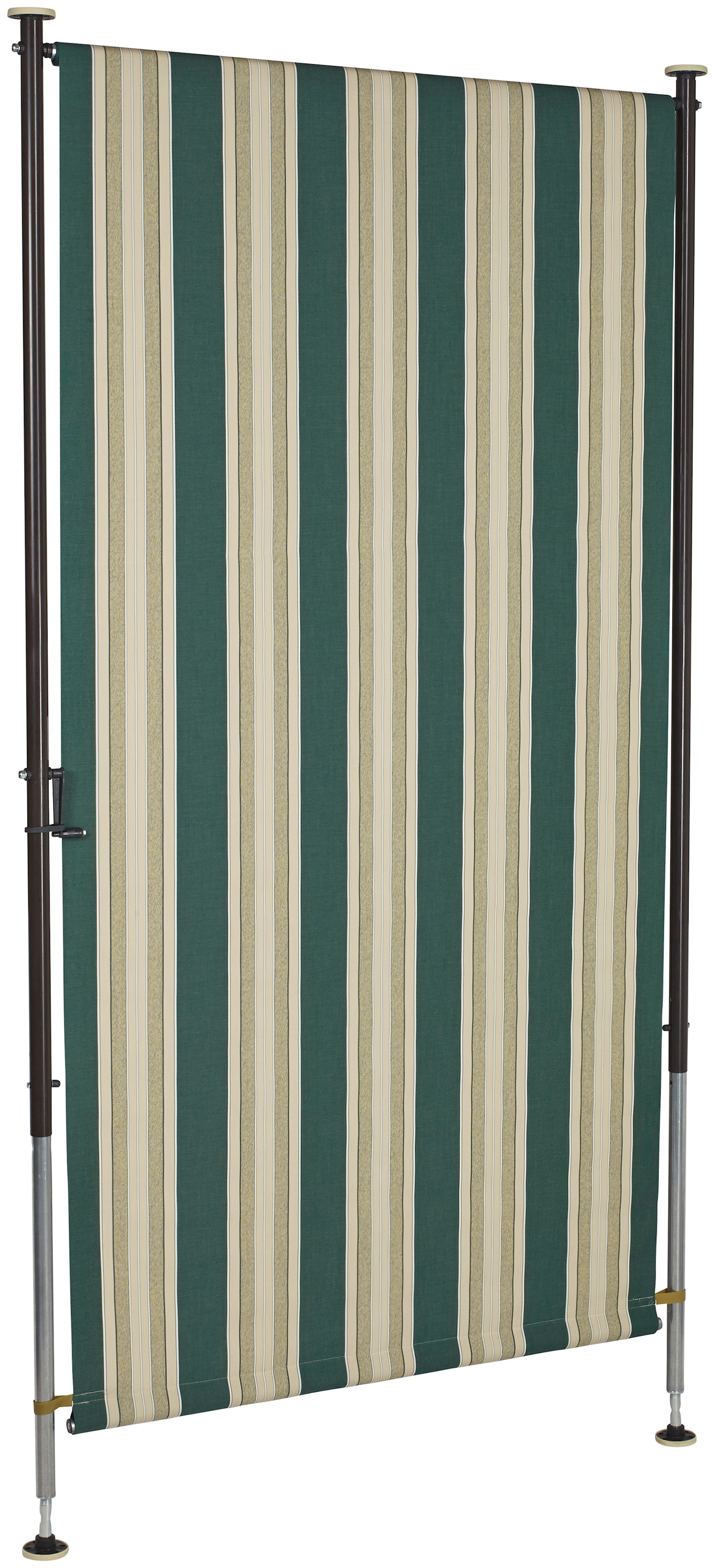 Angerer Freizeitmöbel Klemm-Senkrechtmarkise »Nr. 8700«, grün/beige, BxH: 150x275 cm