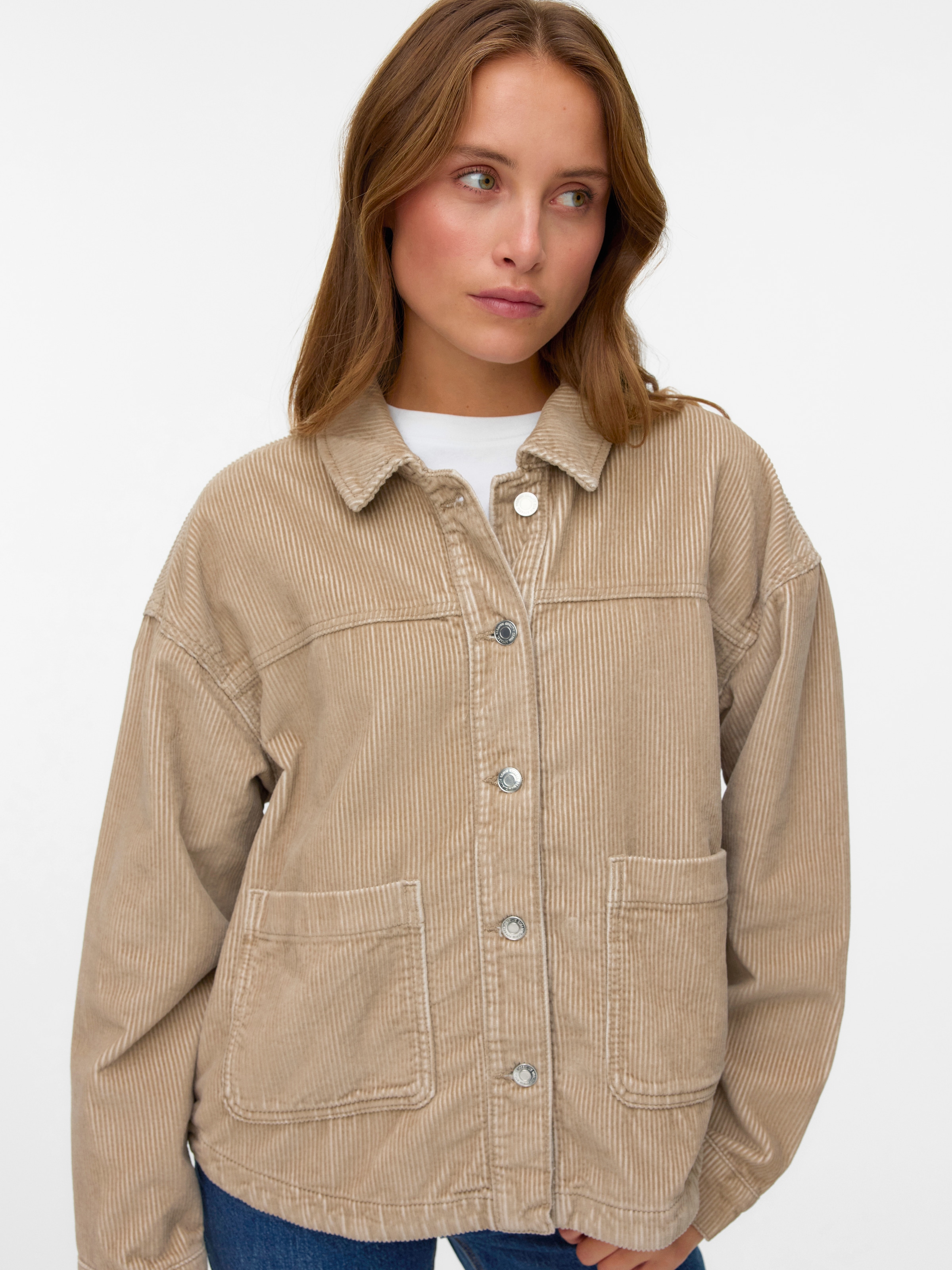 Vero Moda Cordjacke "VMJAMIE LS CORDUROY SHACKET MIX NOOS" günstig online kaufen