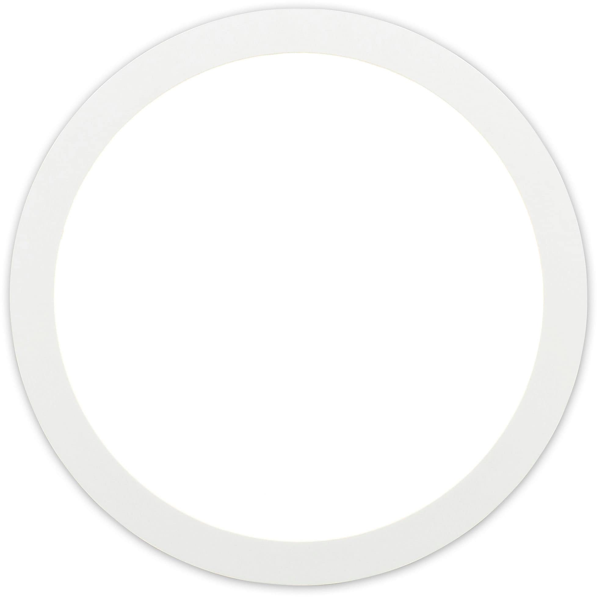 näve LED Panel »Dimplex«, 1 flammig, Leuchtmittel LED-Modul | LED fest integriert, Aufbaupanel weiß, rund, dimmbar, Phasenan- und abschnitt, D: 30cm