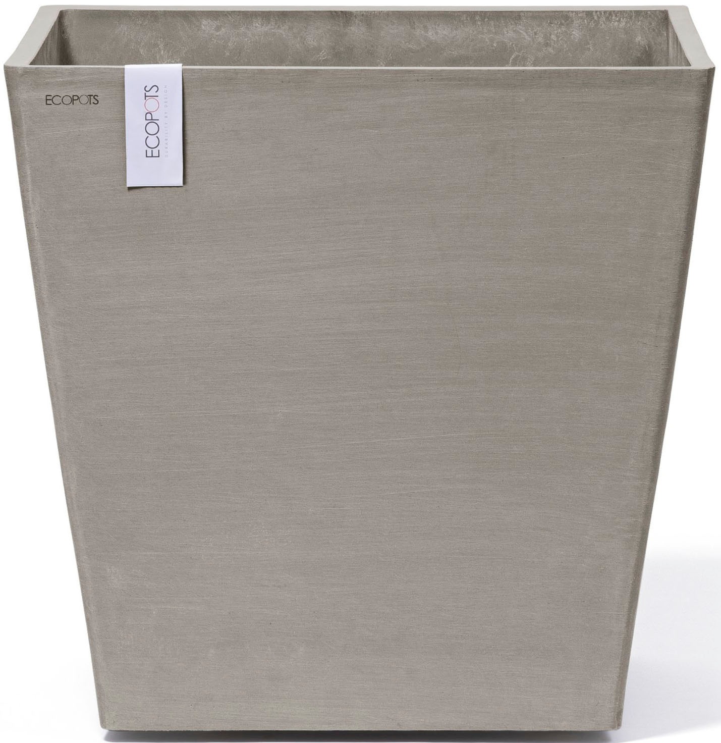 ECOPOTS Blumentopf »Rotterdam mit Rollen 50 Taupe« für innen und außen: frostsicher, bruchsicher und lichtbeständig
