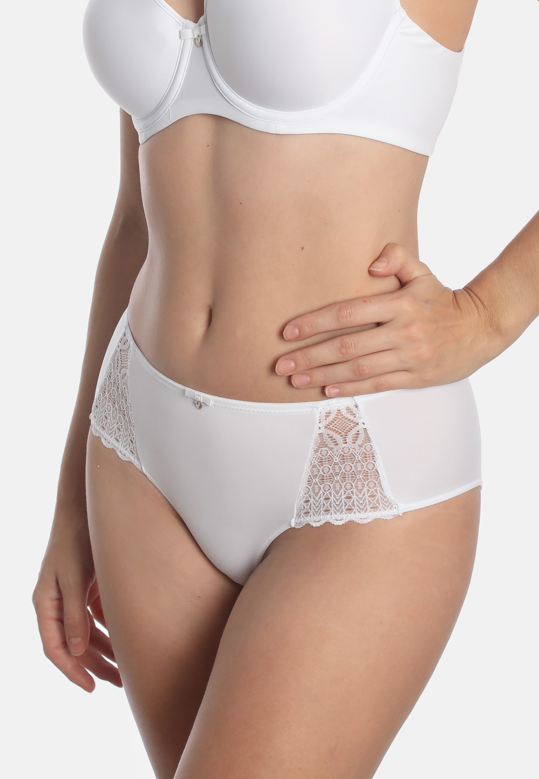 Sassa Panty, (2er Pack), mit Spitzeneinsatz