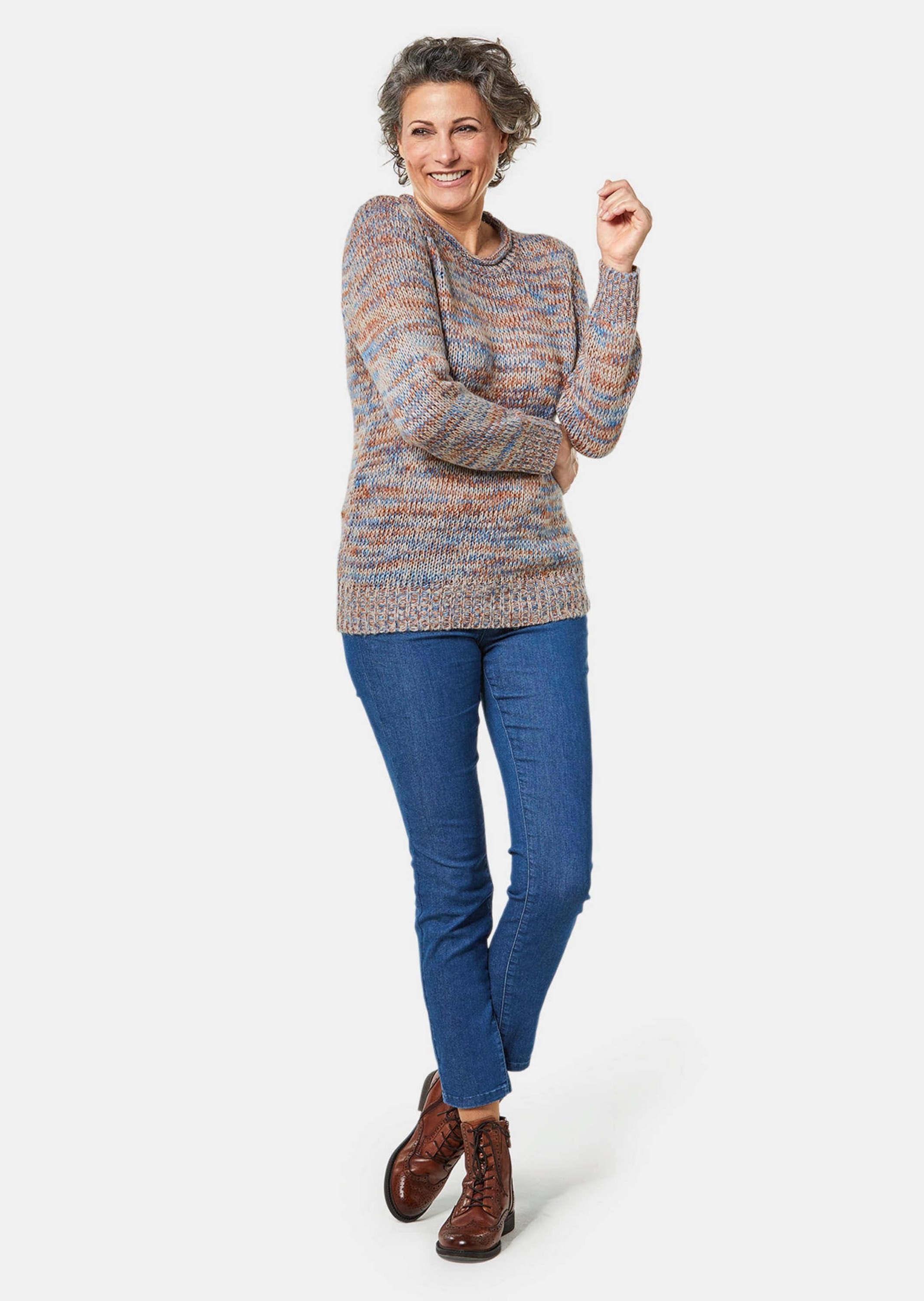 GOLDNER Strickpullover "Kurzgröße Pullover" günstig online kaufen