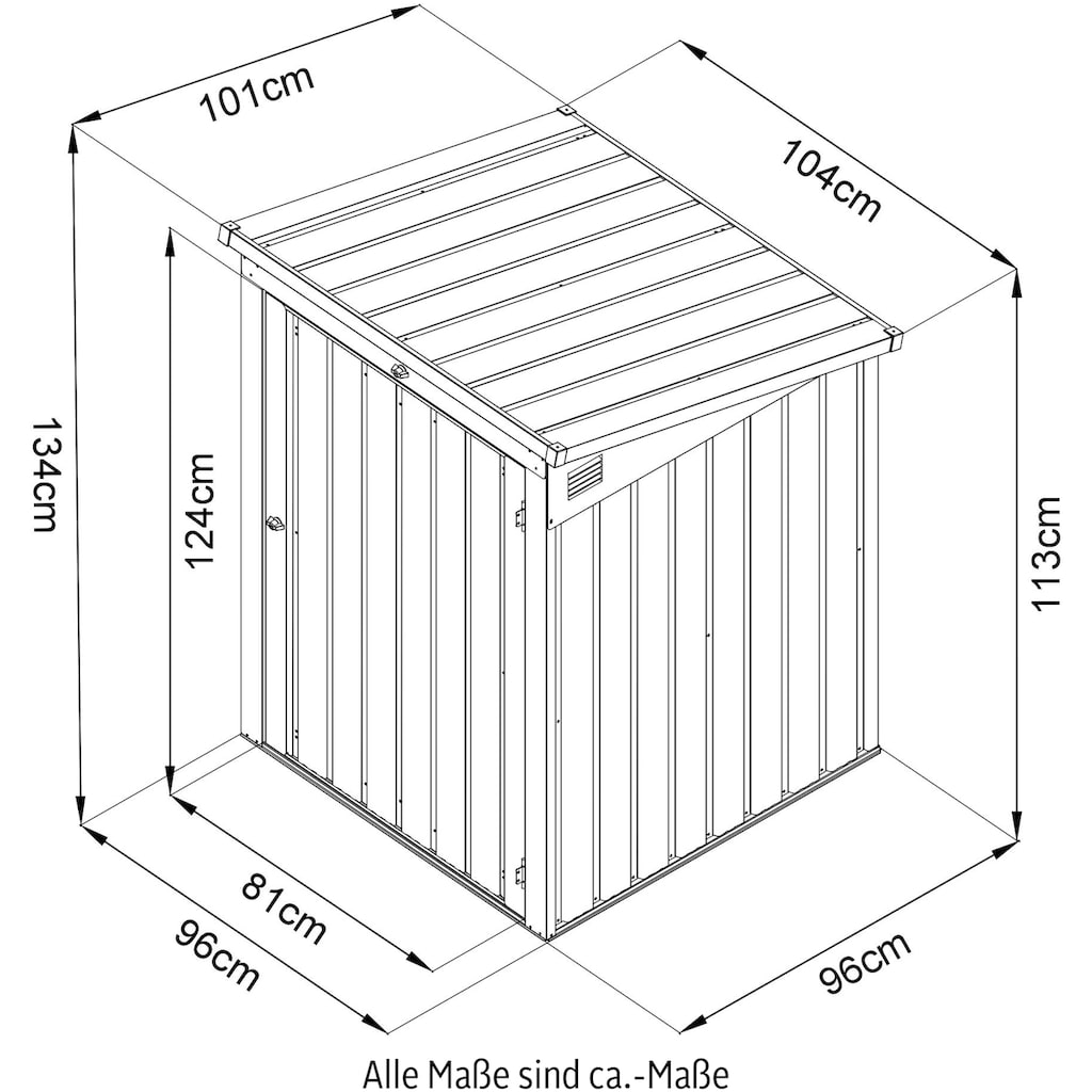 WESTMANN Mülltonnenbox »ISBS-T1D«