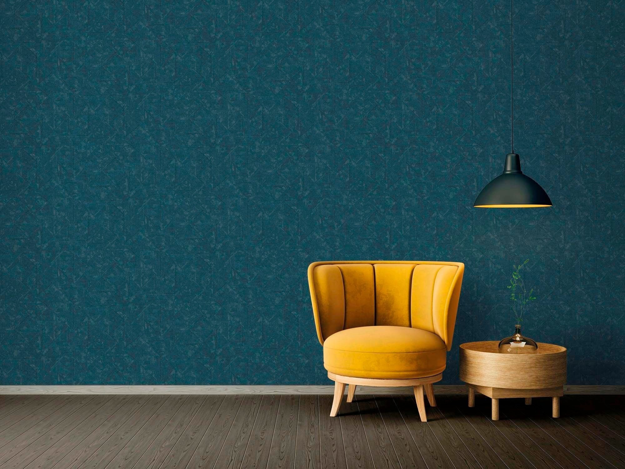 Architects Paper Vliestapete »Absolutely Chic« Motiv | Strukturmuster | gemustert leicht strukturiert Struktur Tapete Design Grafik Vliestapete Metallic Tapeten Wohnzimmer