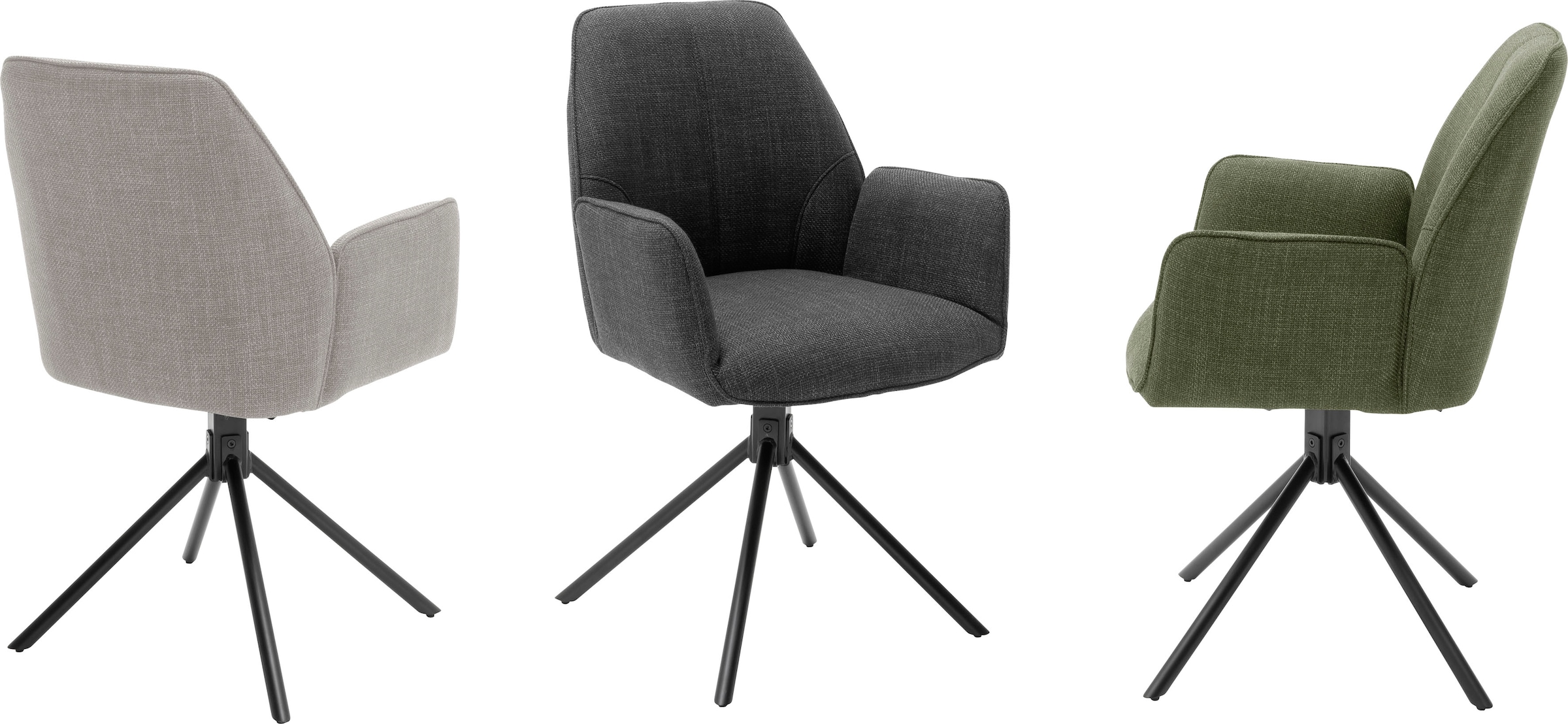 MCA furniture 4-Fußstuhl »Pemba«, (Set), 2 St., 2er-Set, 180°drehabr mit  Nivellierung, Stuhl belastbar bis 120 kg kaufen | BAUR | 4-Fuß-Stühle