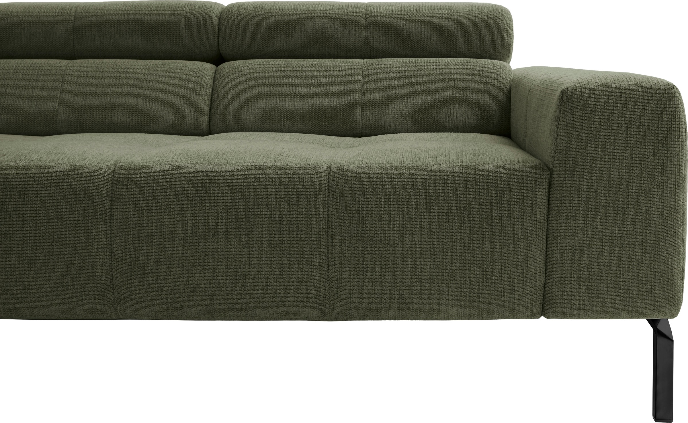 Home affaire Ecksofa »Claya Move, L-Form, Kopf- & Rückenverstellung, Breite 282 cm« Moderne Steppung, weicher Polsteraufbau & saugroboterfreundliche Höhe