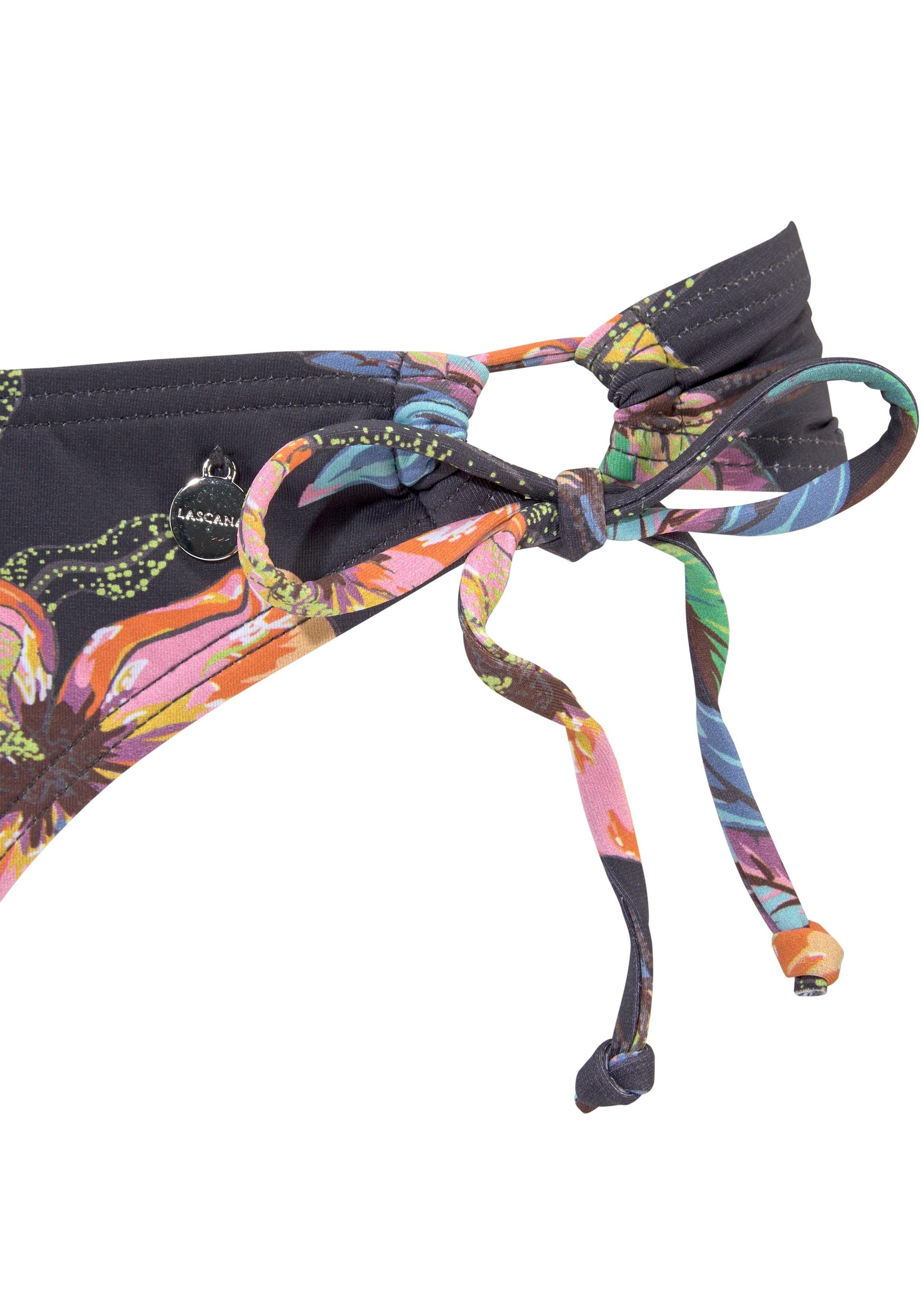 LASCANA Bikini-Hose »Malia«, zum Binden mit tropischem Print