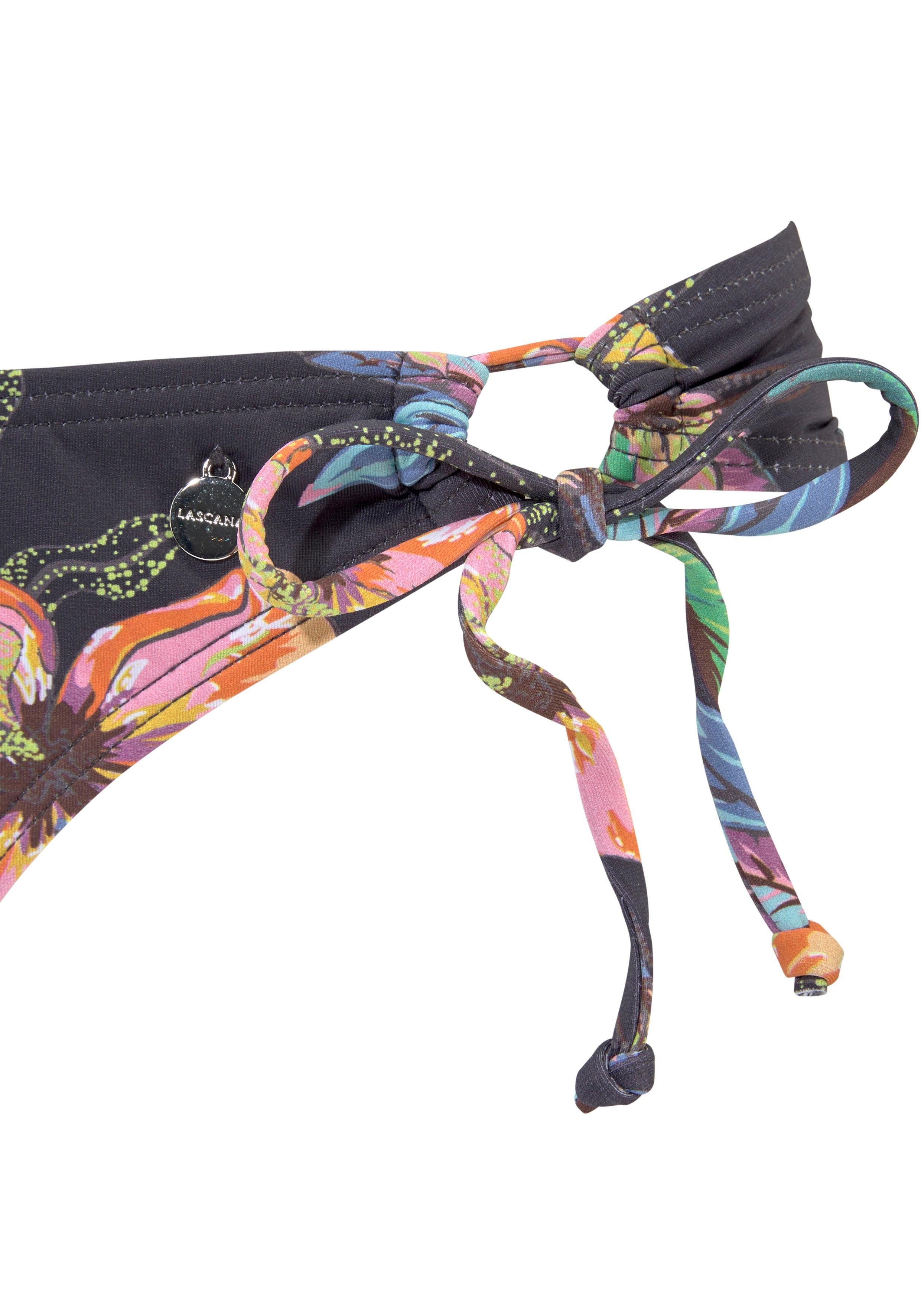 Thumbnail - LASCANA Bikini-Hose "Malia", zum Binden mit tropischem Print
