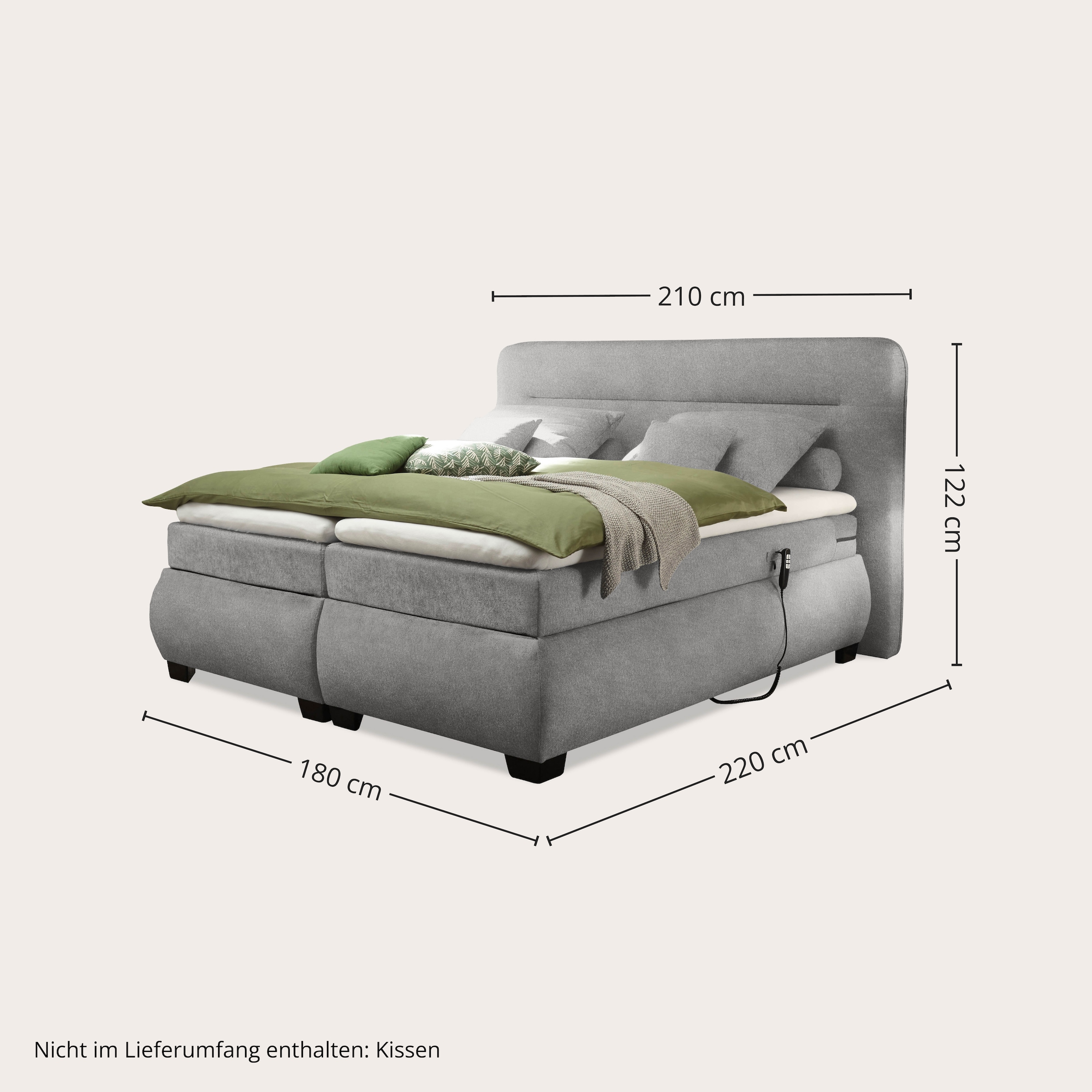 ED EXCITING DESIGN Boxspringbett »Evolution« inkl. Motor und Topper