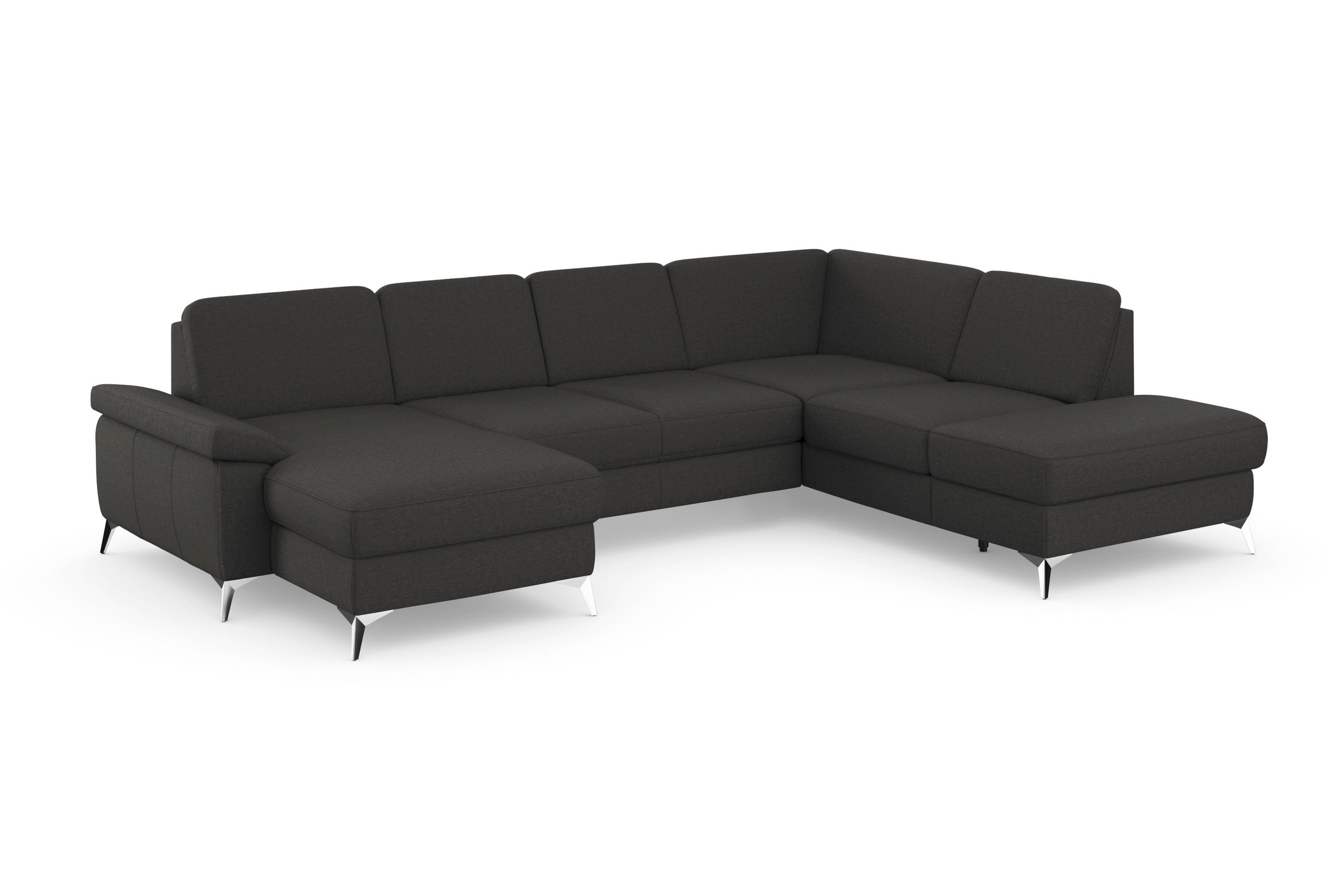 sit&more Wohnlandschaft »Padua U-Form«, inklusive Sitztiefenverstellung, Armteilfunktion und Federkern