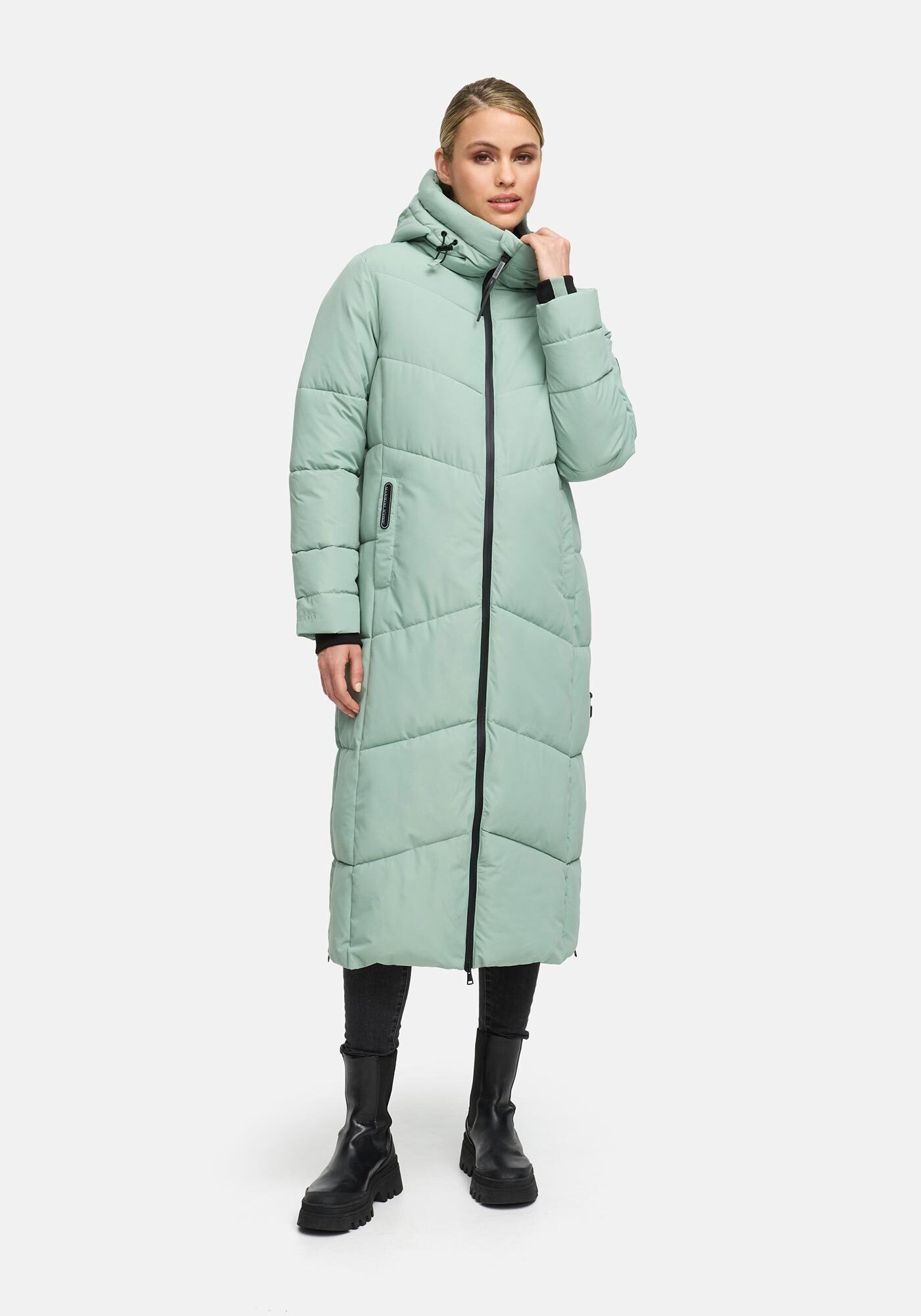 Marikoo Winterjacke "Firella" extra lange Passform und seitliche Belüftungs günstig online kaufen