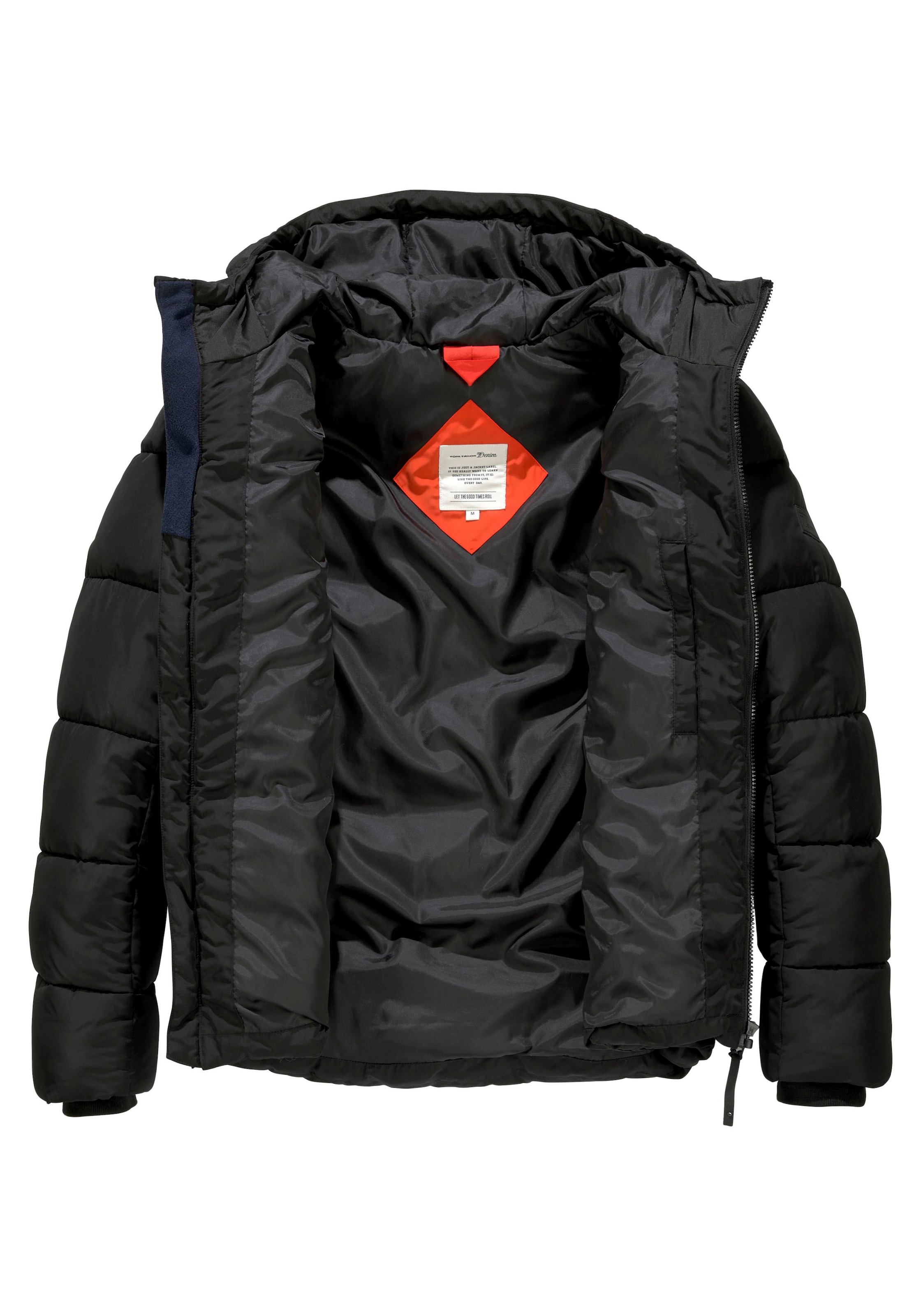 TOM TAILOR Denim Steppjacke »Heavy puffer jacket«, mit Kapuze