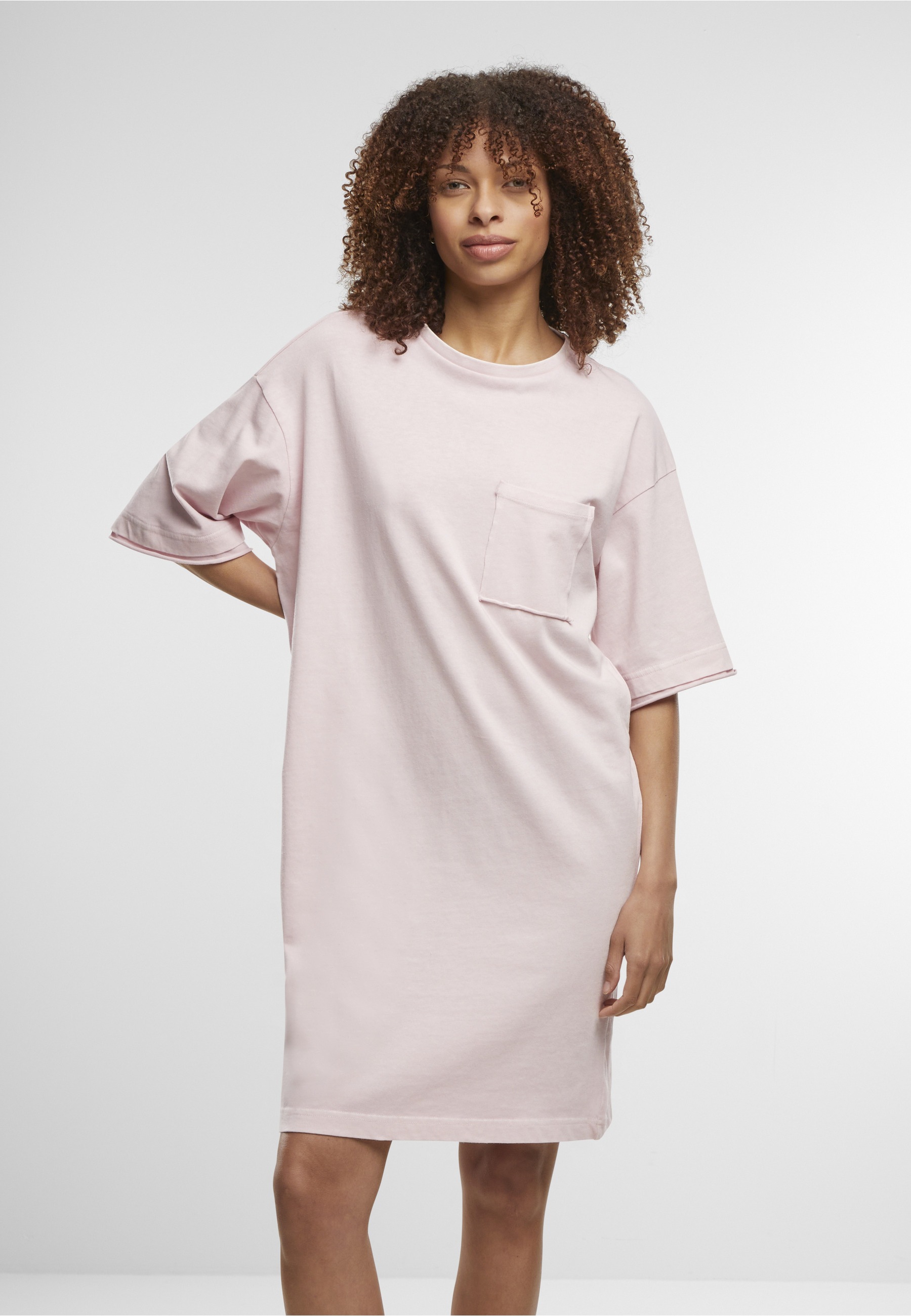 Thumbnail - URBAN CLASSICS Shirtkleid "Urban Classics Ladies Washed Jersey T-Shirt Dress" 1 Stk. tlg.