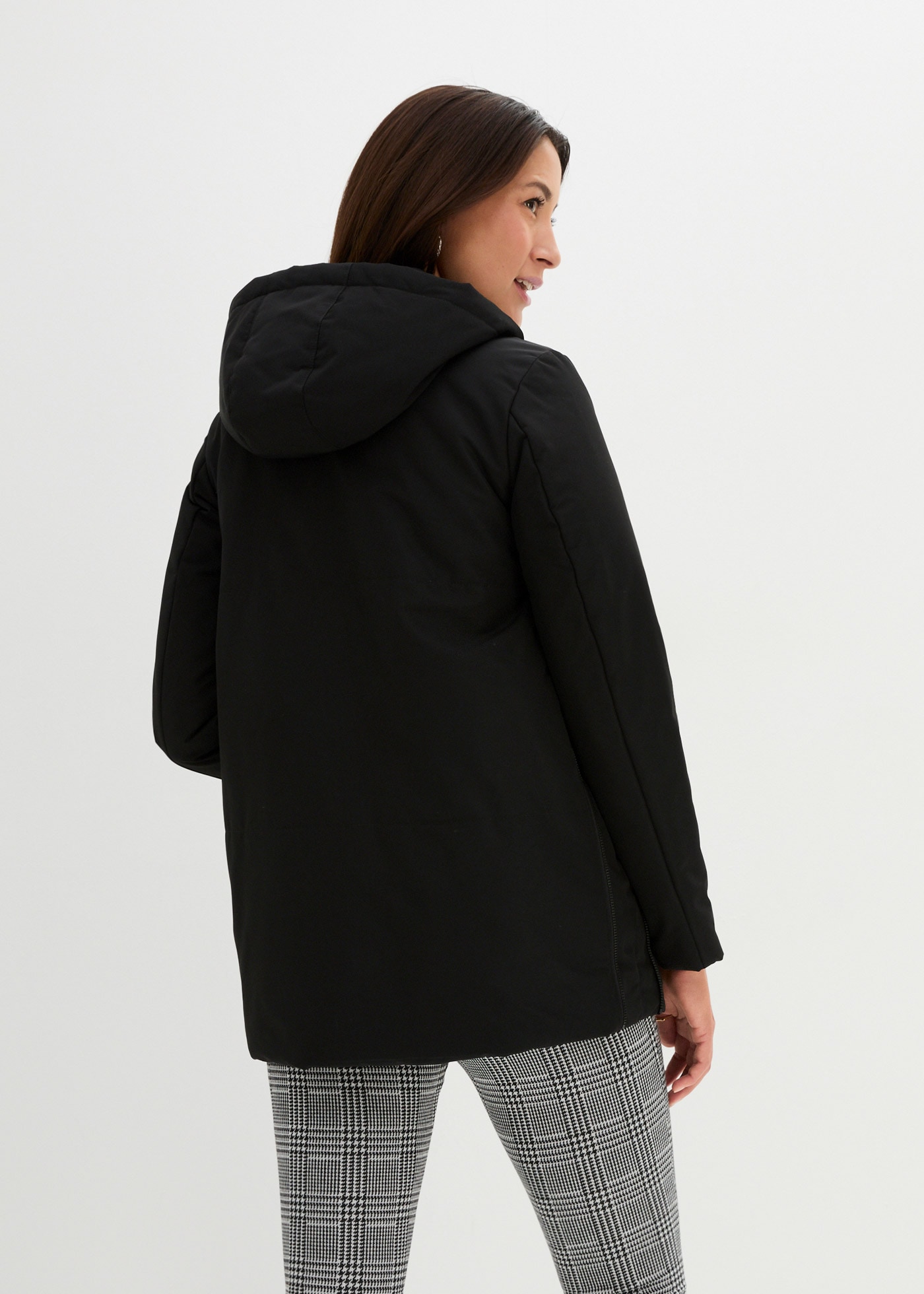 bonprix Umstandsjacke mit Kapuze Wattierte Winterjacke mit 3-in-1 Umstandsfunktion, mit Kapuze
