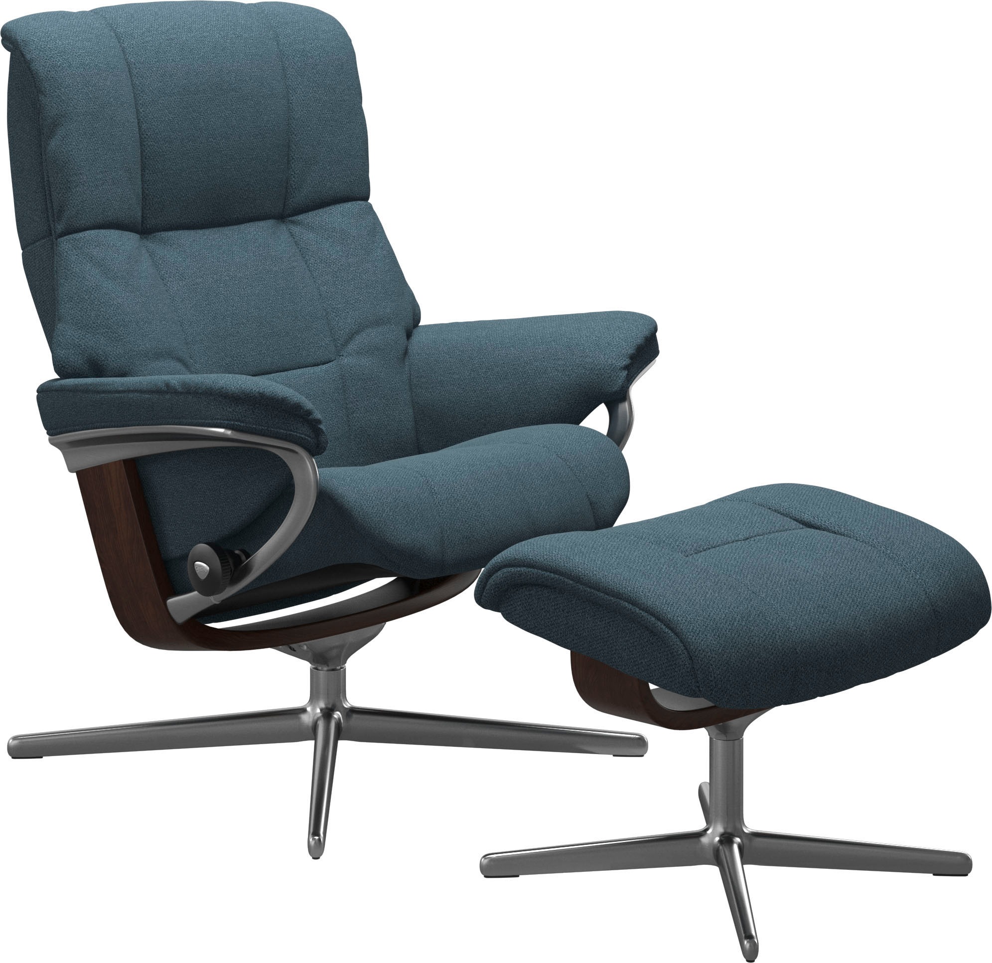 Stressless® Fußhocker »Mayfair«, mit Cross Base, Größe S, M & L, Holzakzent Braun