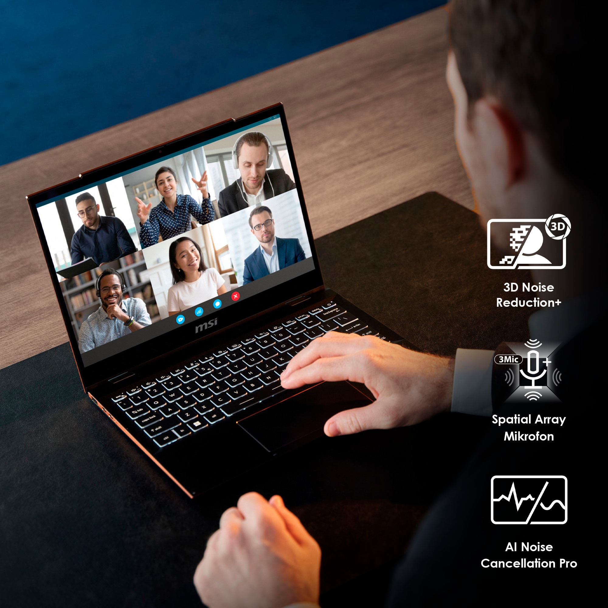 MSI Convertible Notebook »Summit 13 AI+ Evo A2VMTG-007«, 33,8 cm, / 13,3 Zoll, Intel, Ultra 7, ARC, 1000 GB SSD