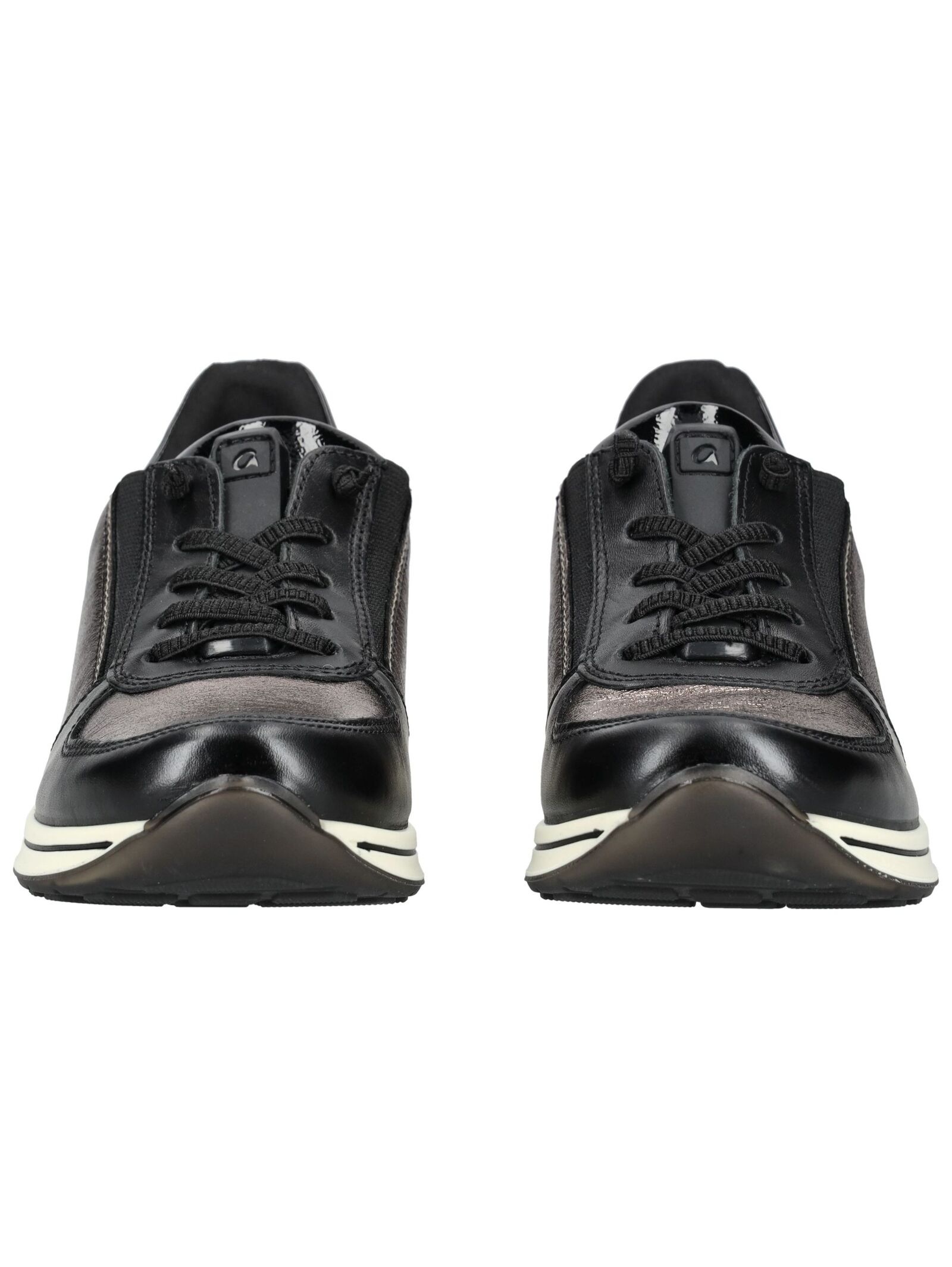 Sneaker ARA "Ara Sneaker Leder/Textil", Damen, Gr. 40, schwarz kombi, Leder, Textil, Schuhe Sneaker 2