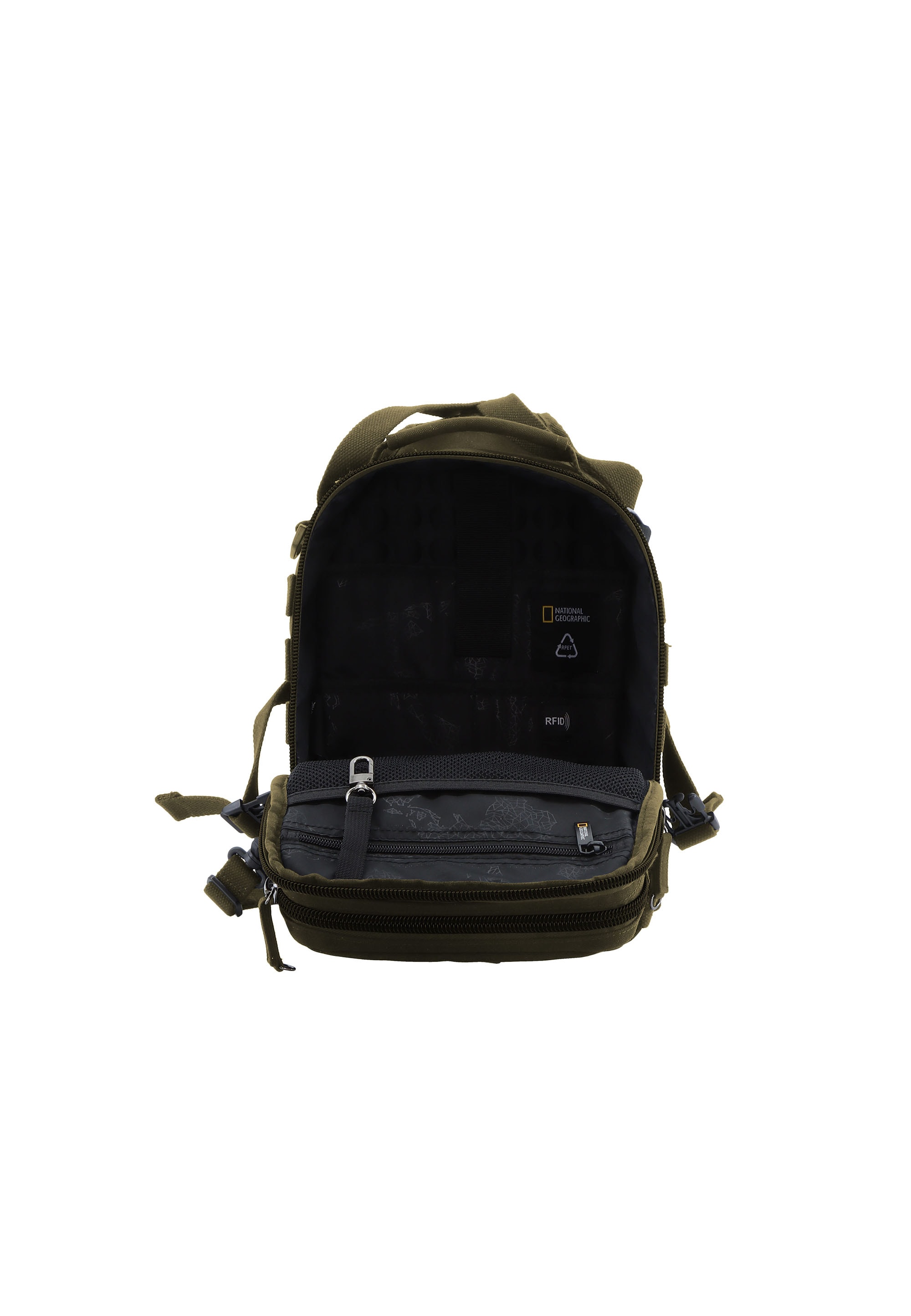 NATIONAL GEOGRAPHIC Cityrucksack »Milestone«, aus recycelten PET-Flaschen