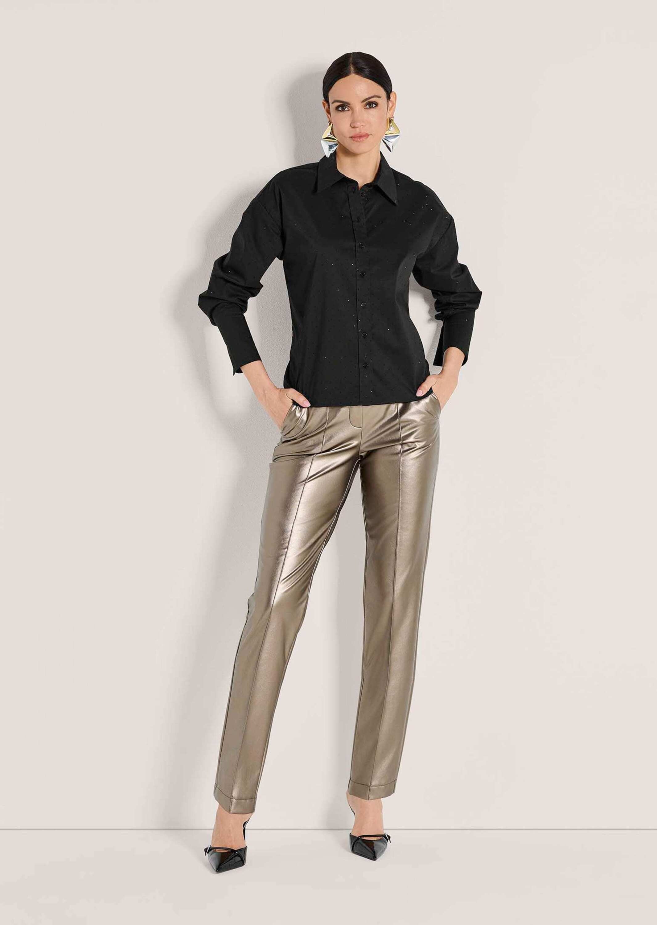 MADELEINE Hemdbluse "Hemdbluse Elegante Bluse mit Glanzakzenten" günstig online kaufen