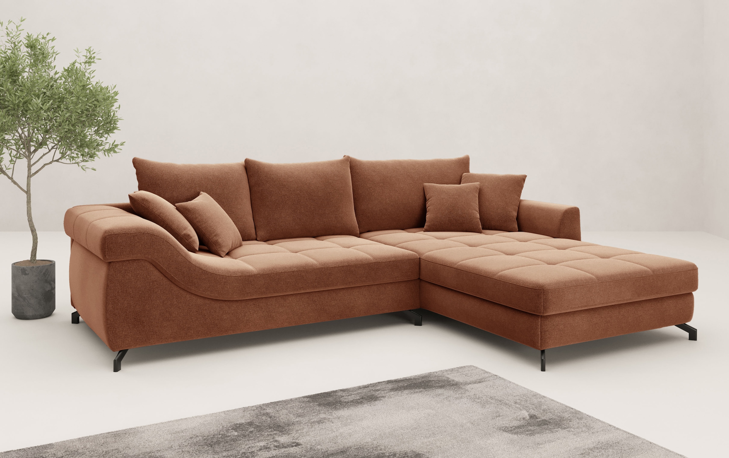 Mr. Couch Ecksofa "Taylor, L-Form, wahlweise mit Kaltschaum" mit Kaltschaum günstig online kaufen