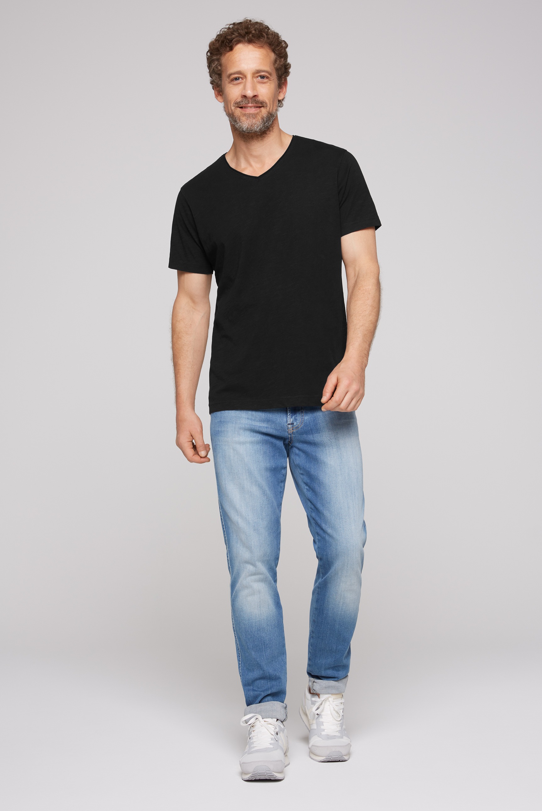 CAMP DAVID V-Shirt, aus Baumwolle