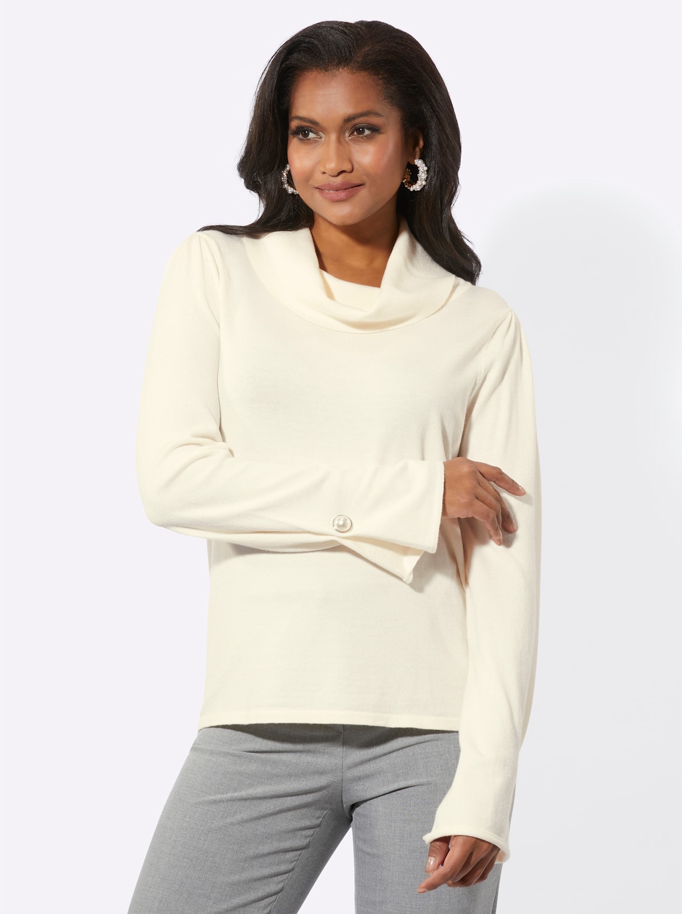 Lady Rollkragenpullover "Langarm-Pullover" günstig online kaufen