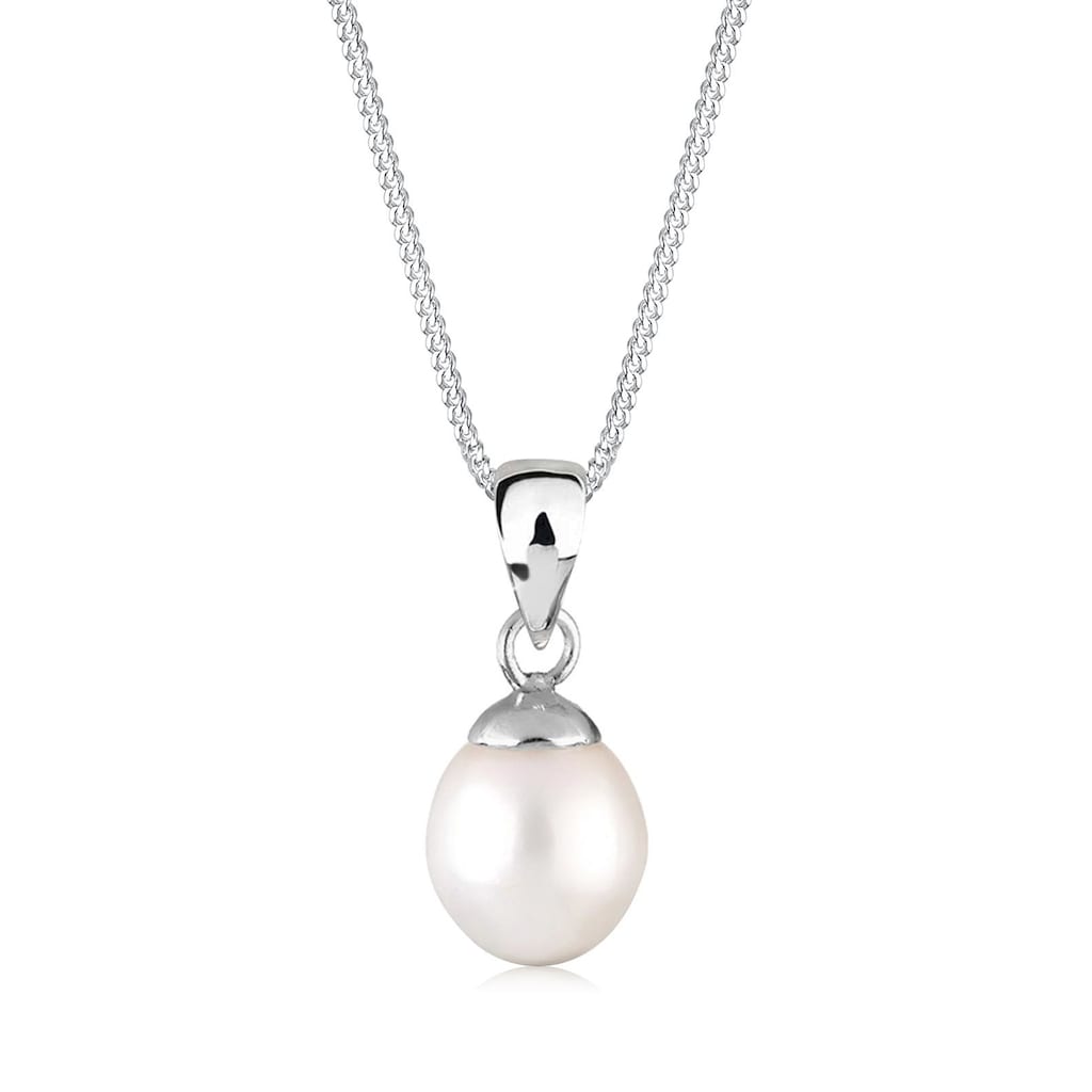 Elli Perlenkette »Süßwasserzuchtperle Tropfen 925 Sterling Silber«