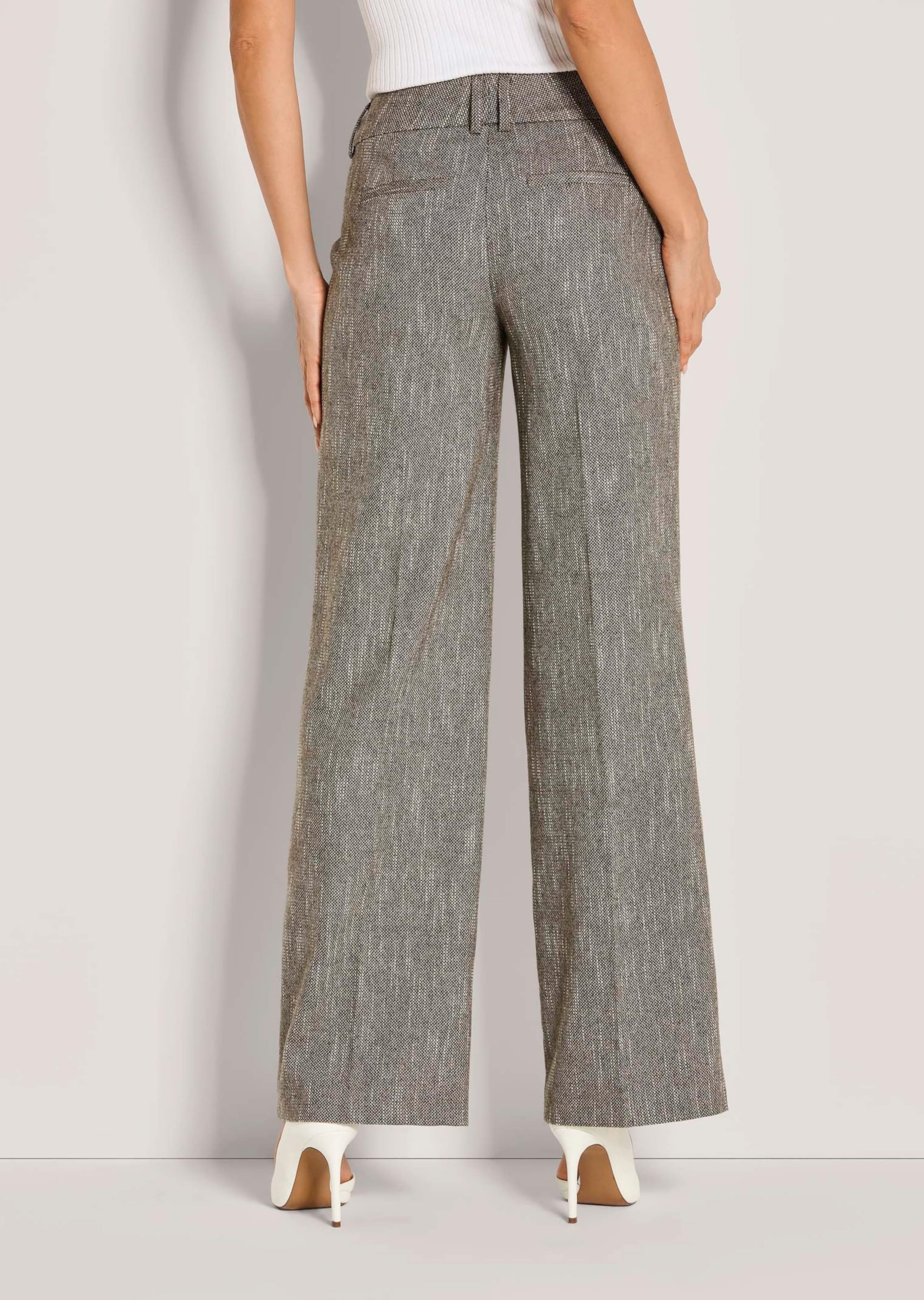 MADELEINE Stoffhose »Tweedhose Tweed-Hose mit elastischem Bund«