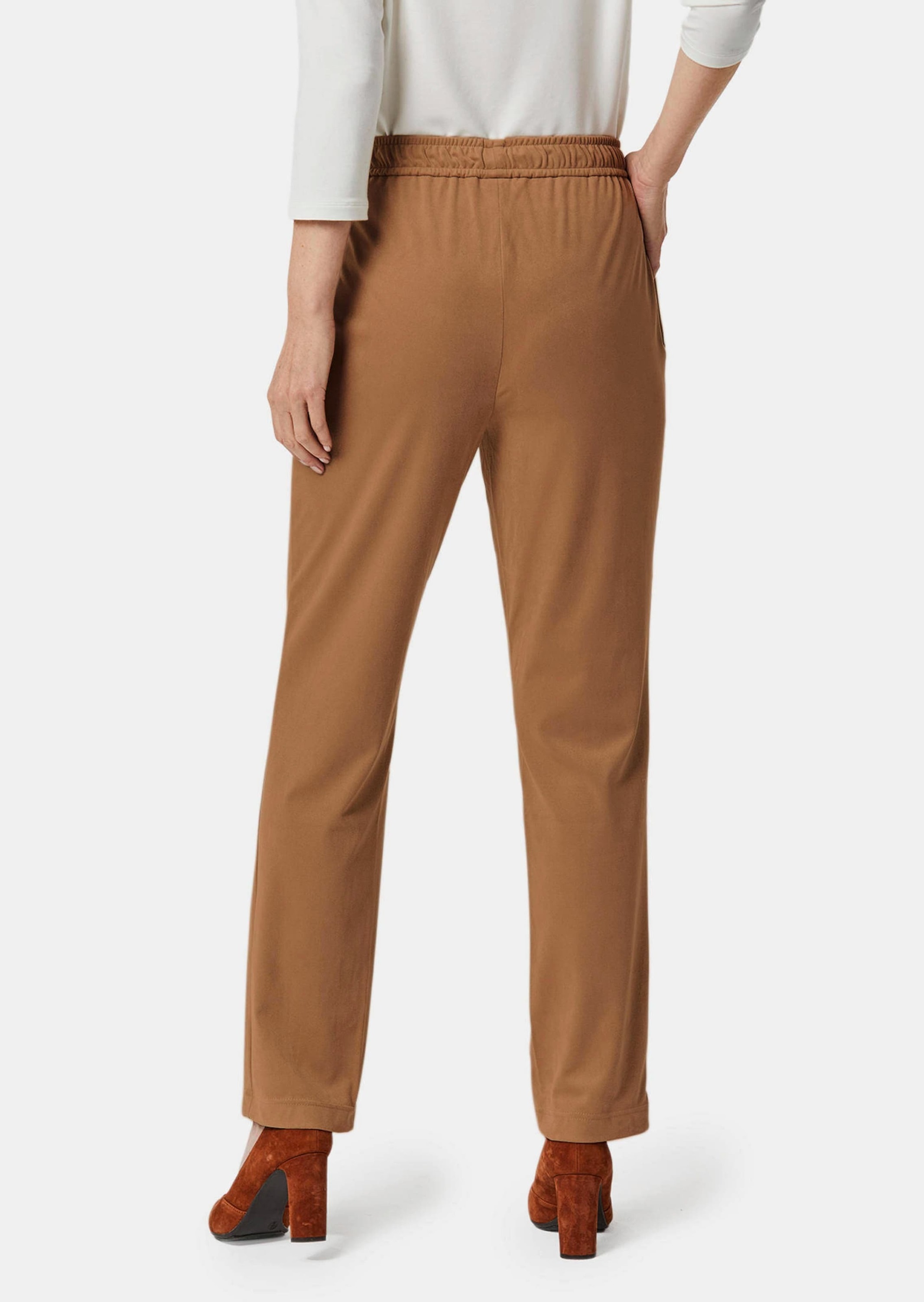 GOLDNER 2-in-1-Hose »Stretch Hose SARA in Veloursleder-Optik«