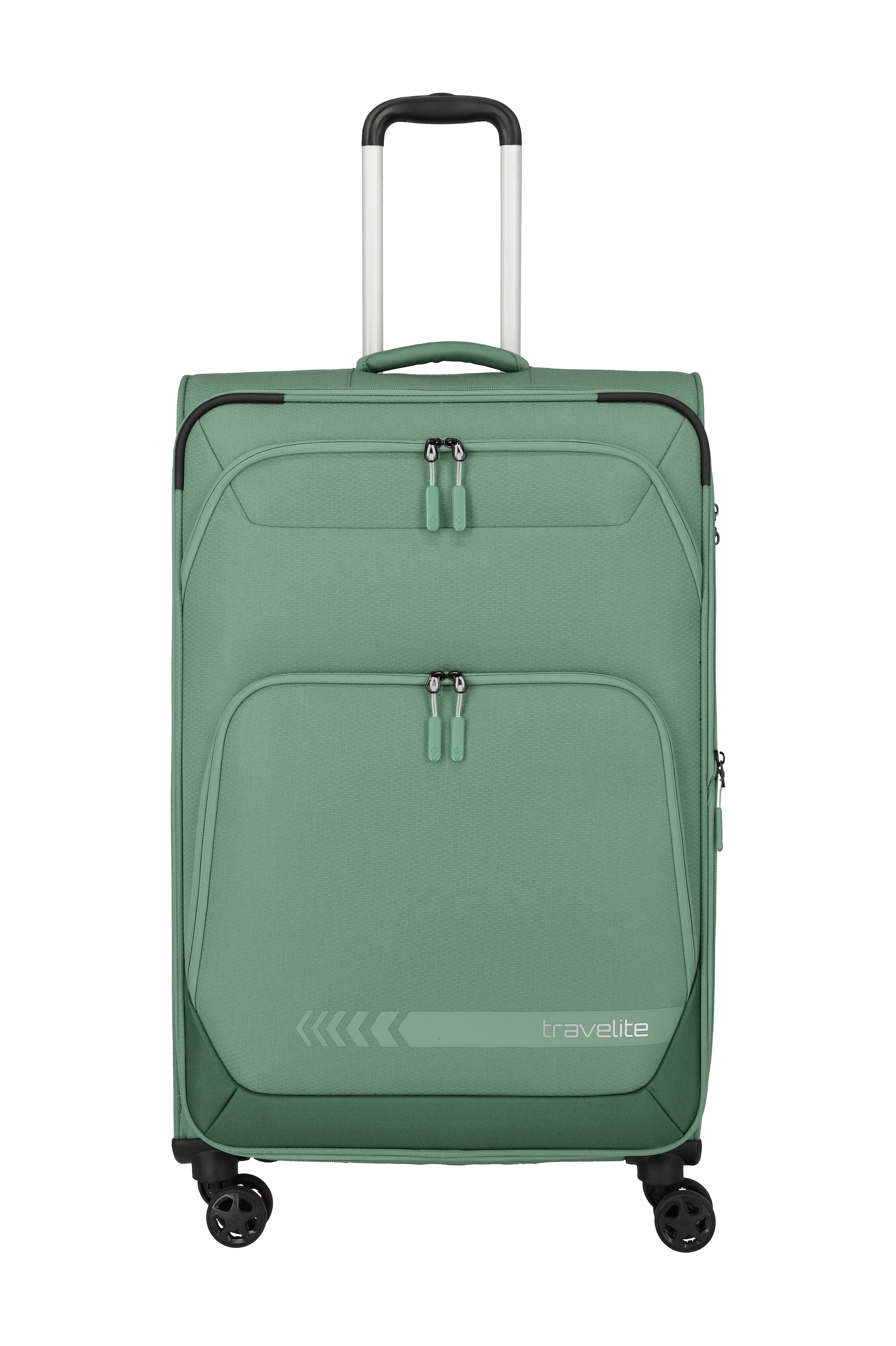 travelite Trolley "KICK OFF Reisekoffer" 110 l 4 Rollen 4 Doppelrollen, Außentaschen und Packgurte – leicht und robust
